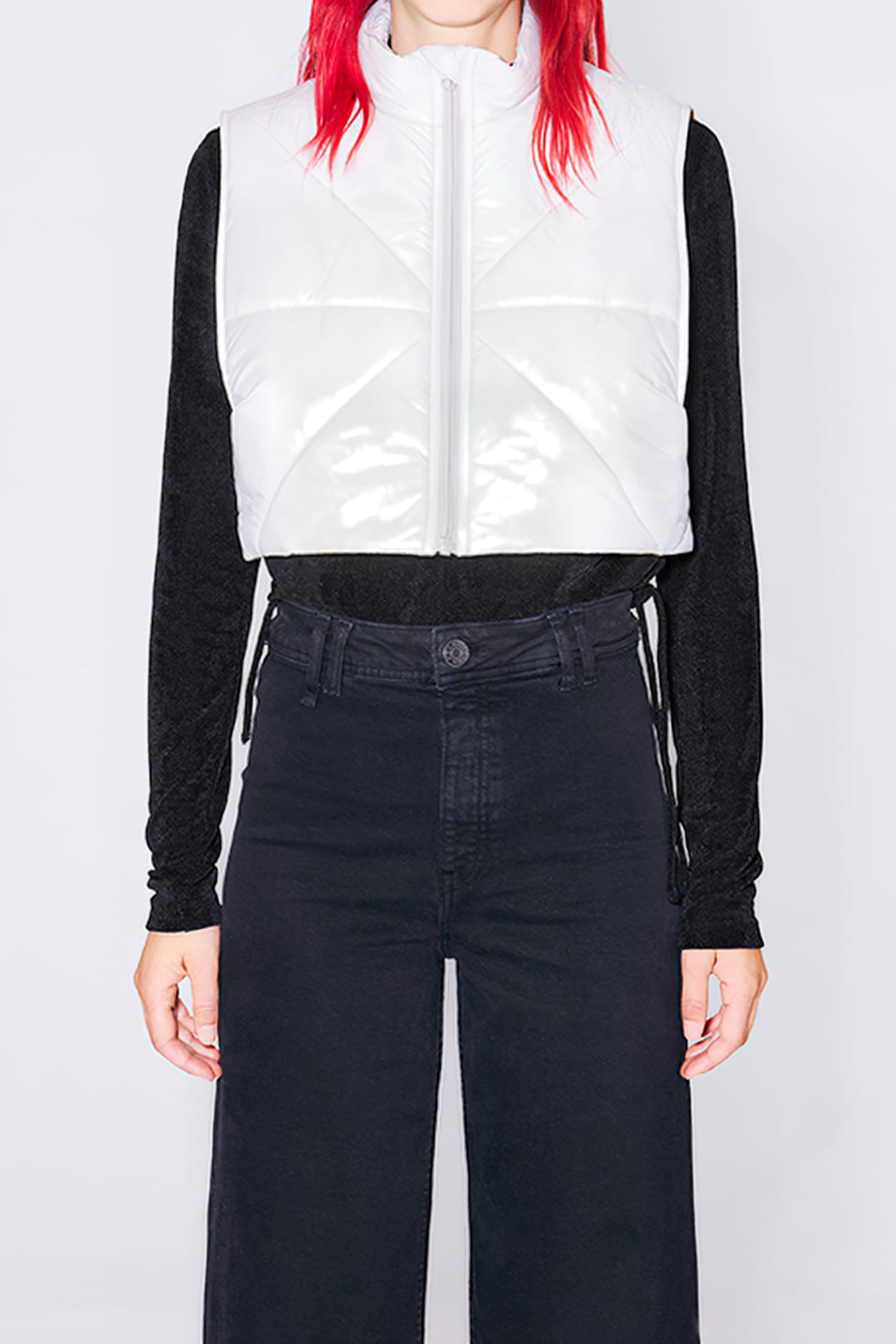 STONE BOXY PADDED VEST 1
