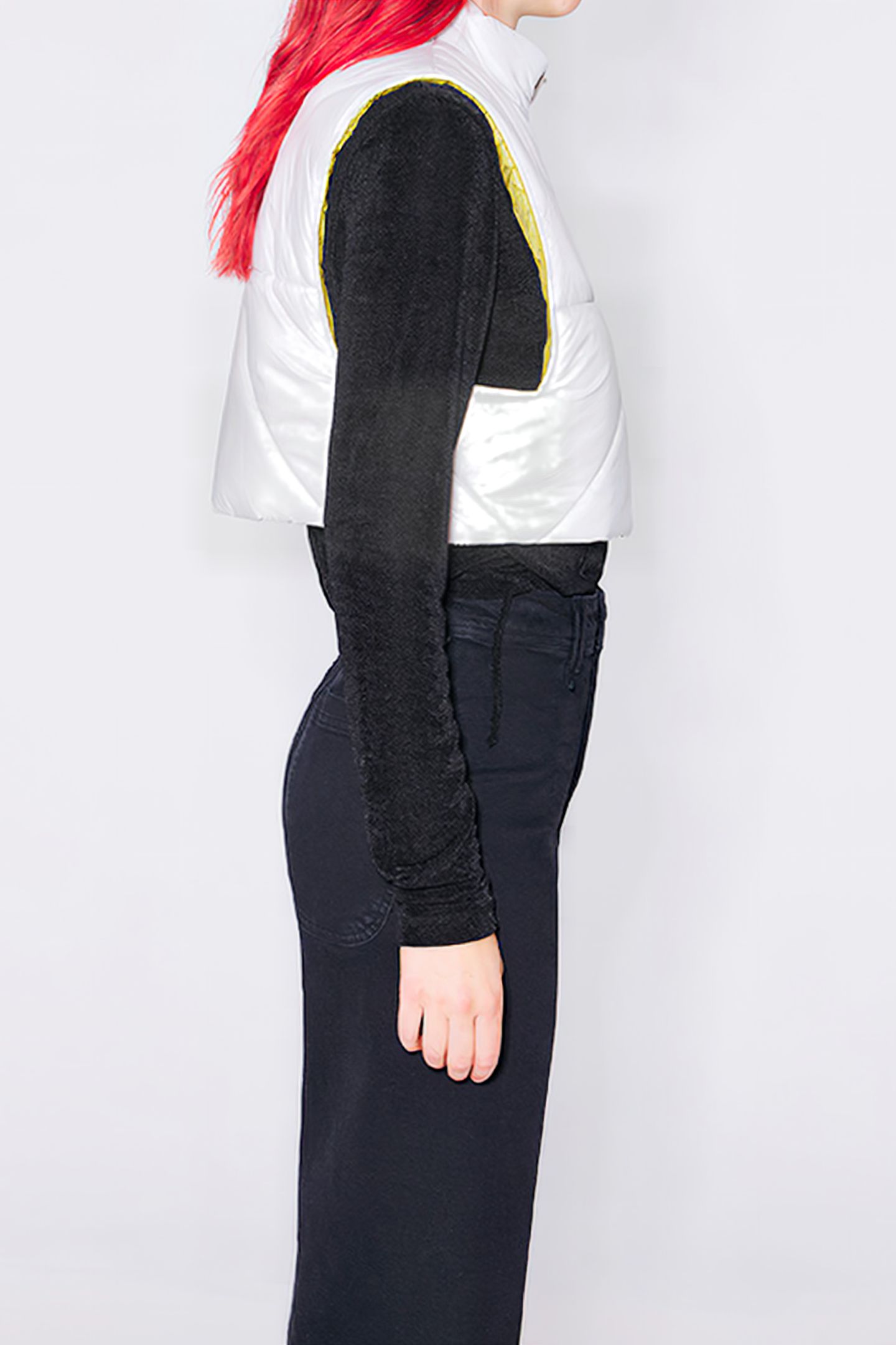 STONE BOXY PADDED VEST 4