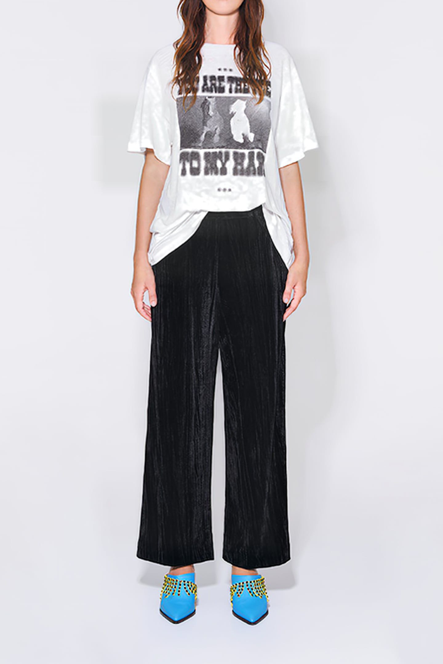 BLACK VELVET TROUSERS 1