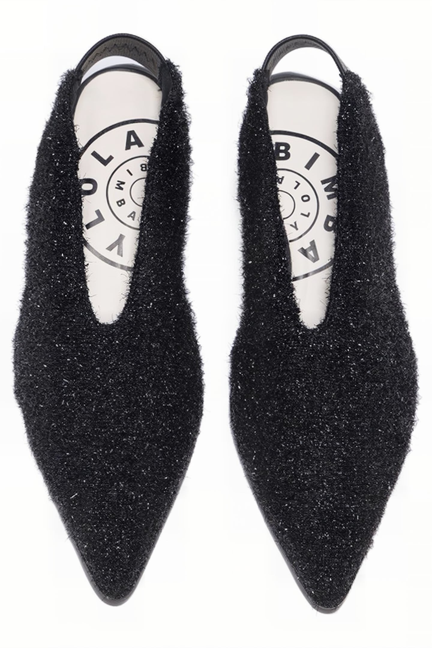 BLACK TINSEL COURT SHOE 3