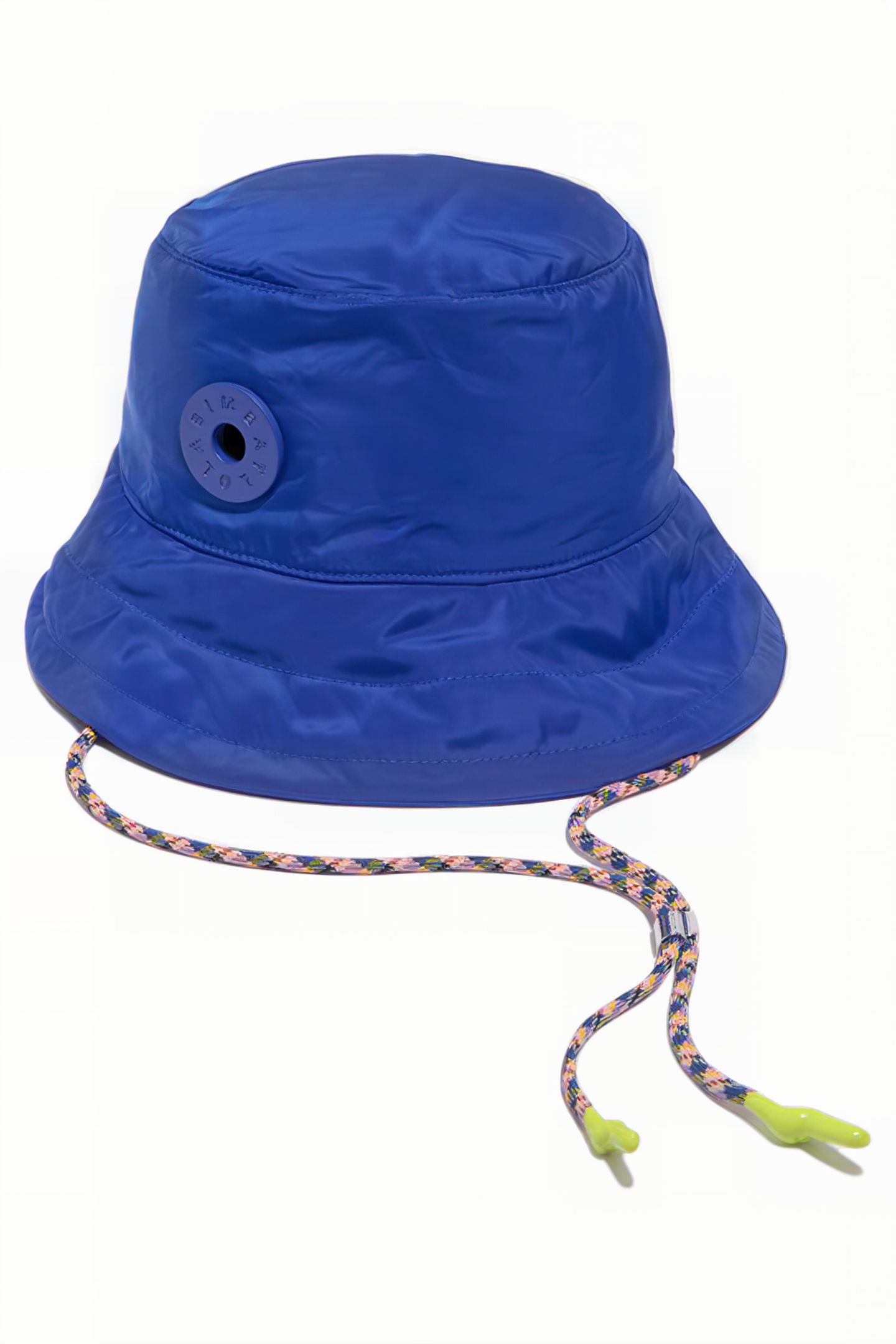 BLUE NYLON BUCKET HAT 1