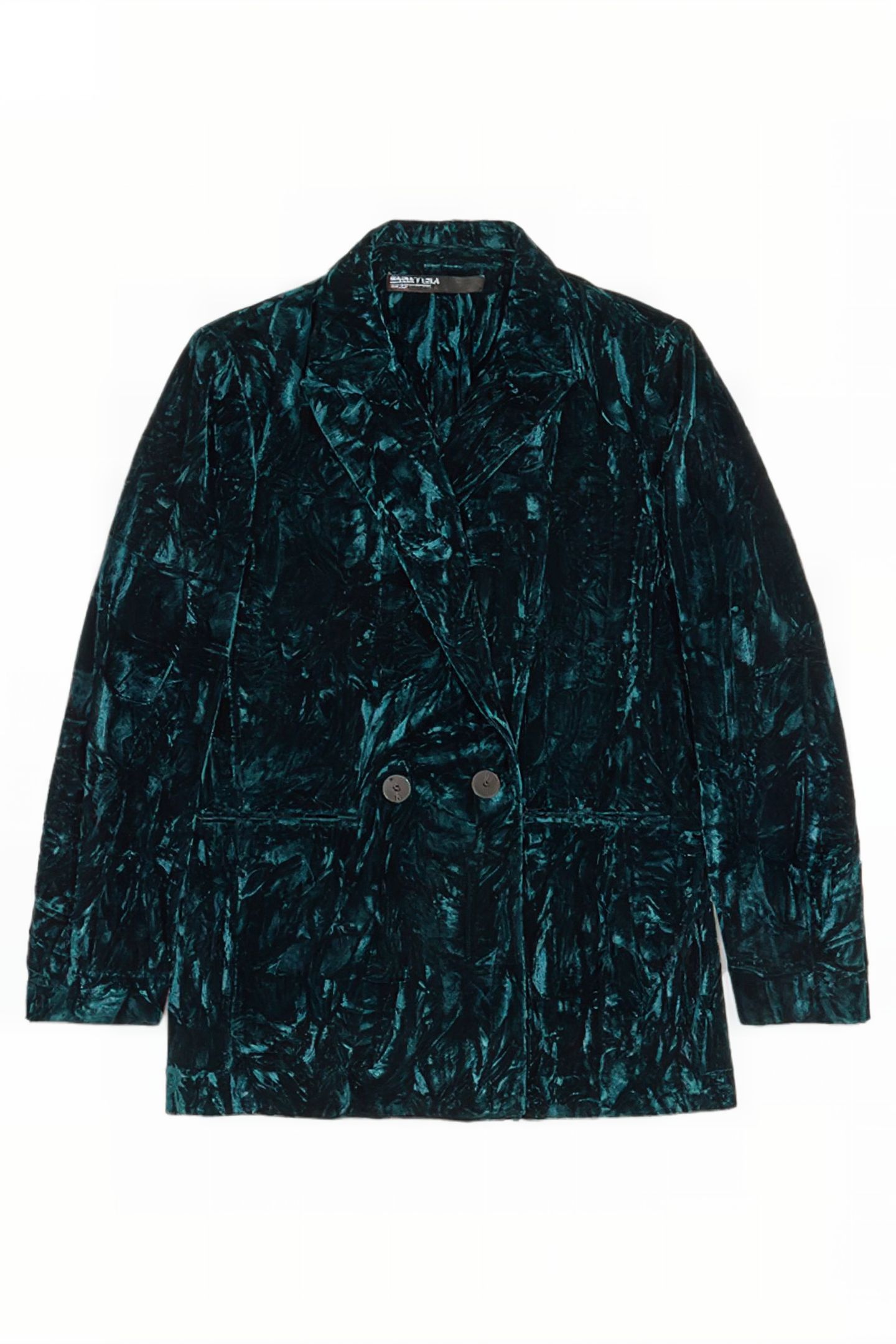 GREEN VELVET A-LINE BLAZER 3