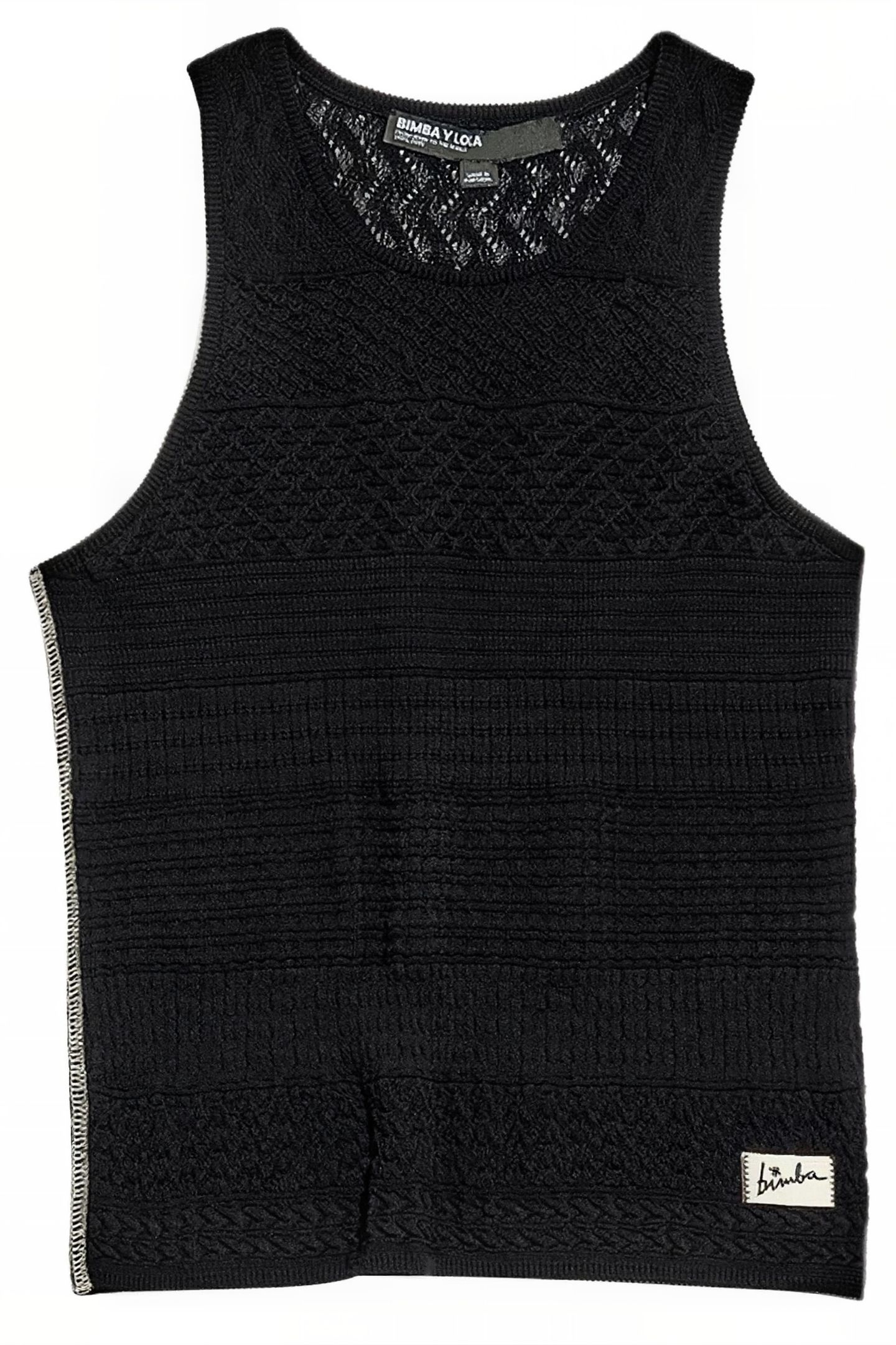 BLACK FITTED KNIT TOP 3