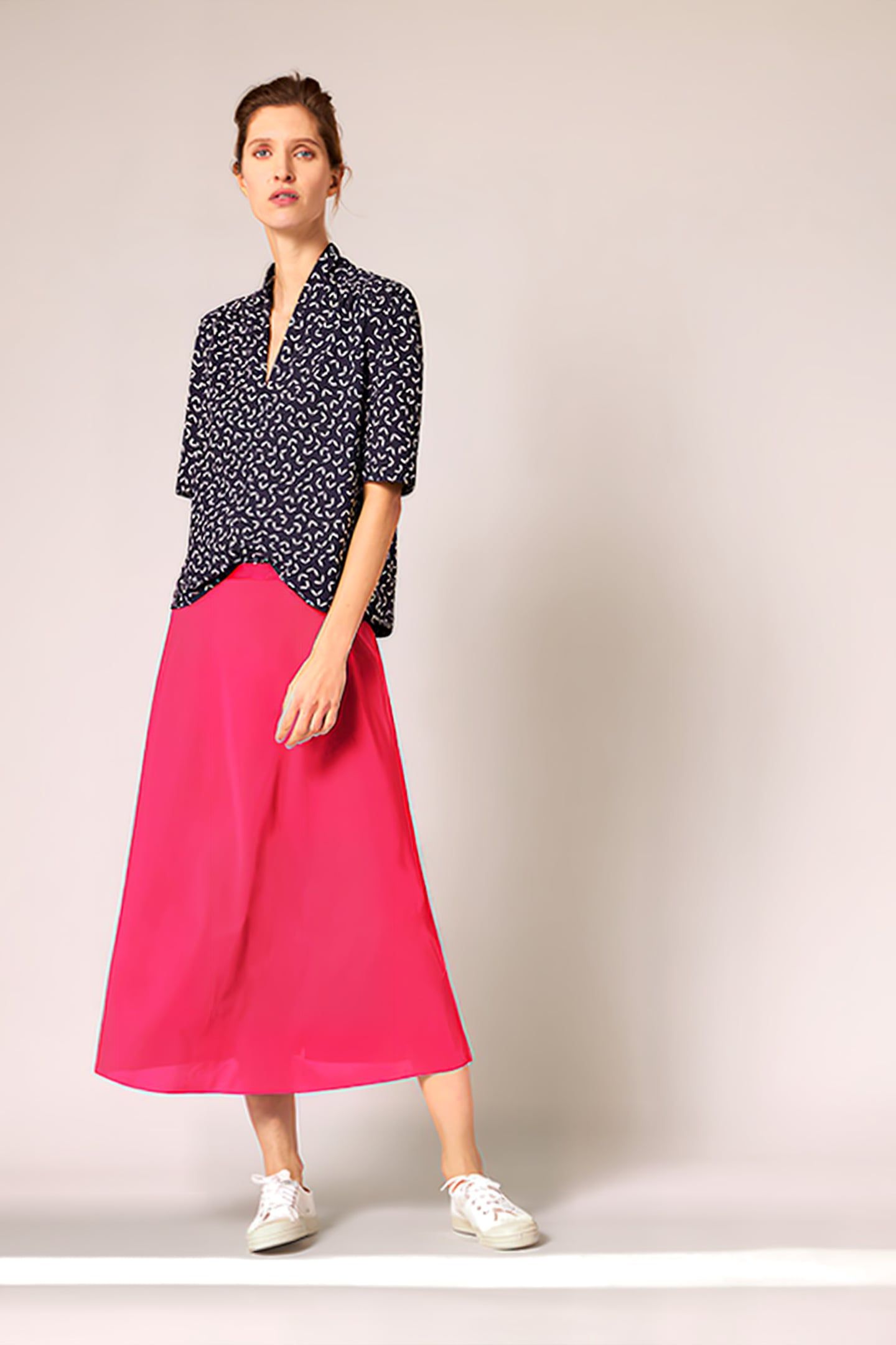 FLAIR SKIRT RASPBERRY 1