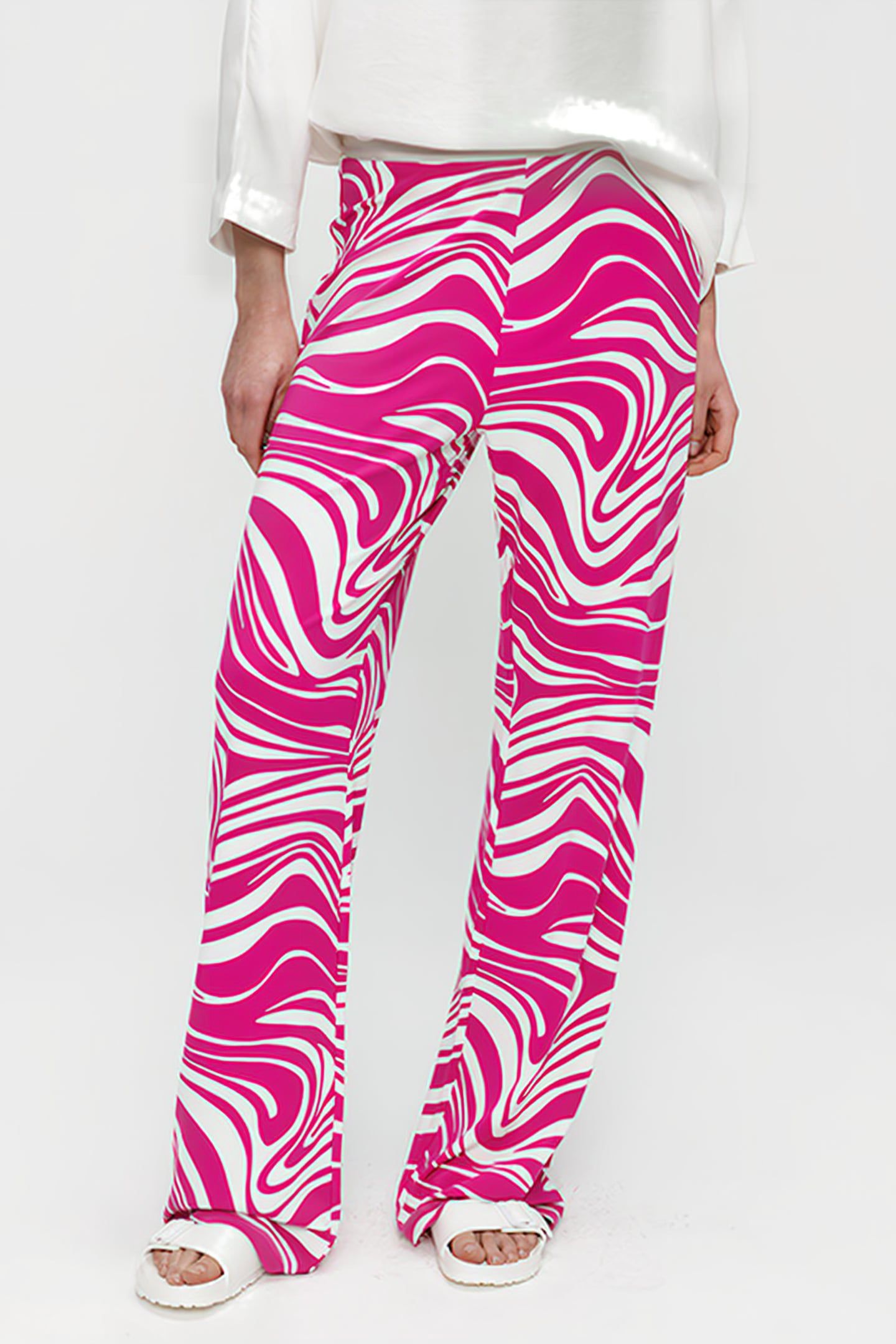 FLARE PANTS PINK 1