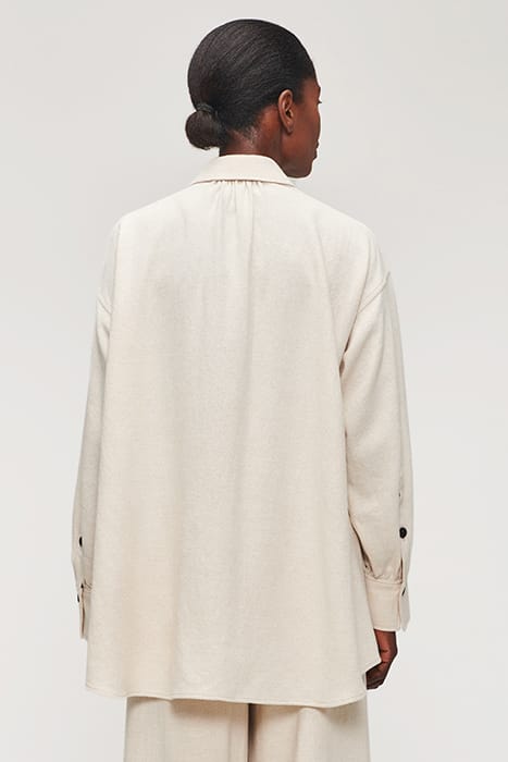 COTTON WOOL MIX OVERSHIRT SIMPLY TAUPE 2