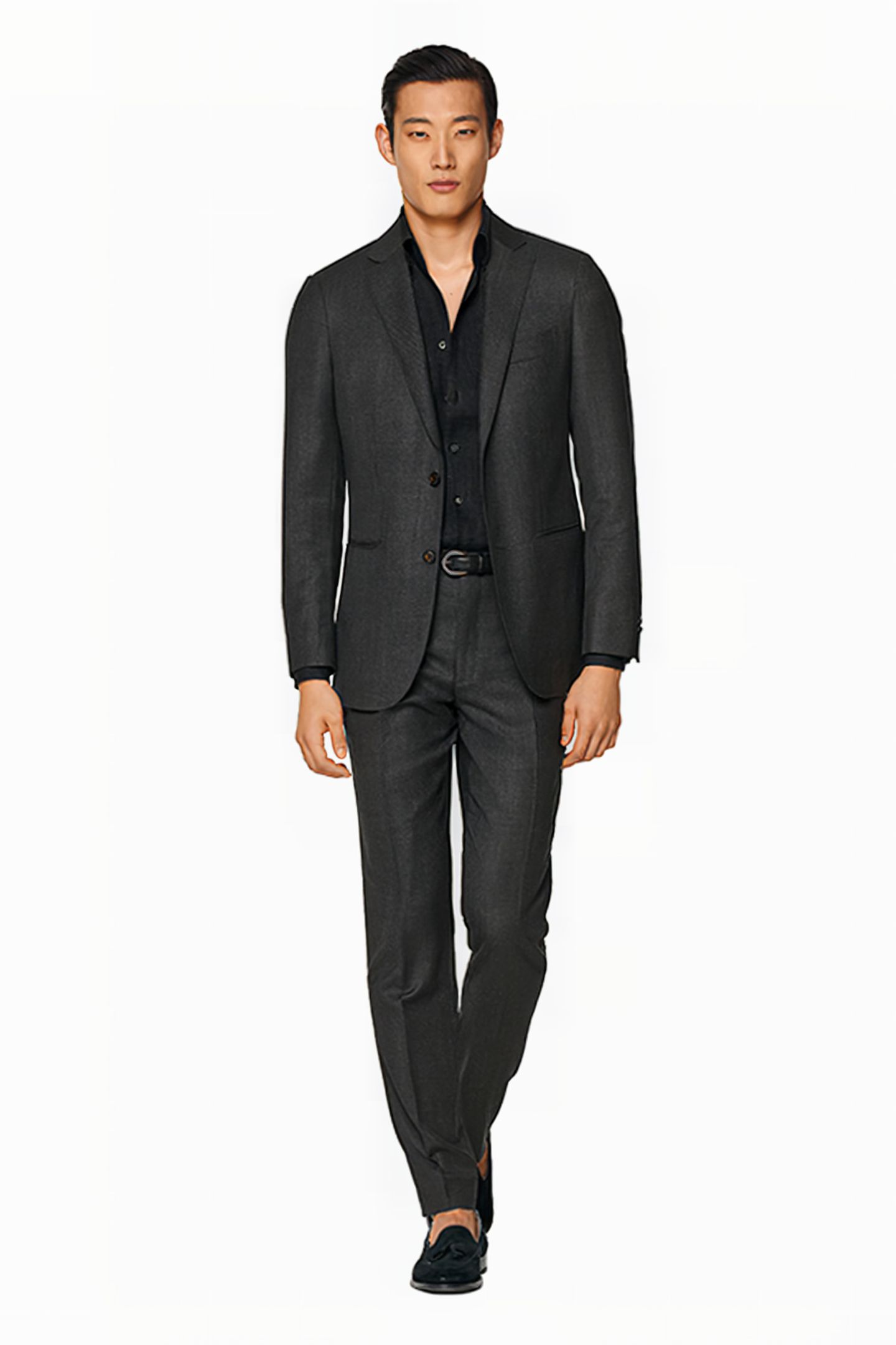DARK GREY BIRD'S EYE TAILORED FIT SIENNA SUIT JACKET 3