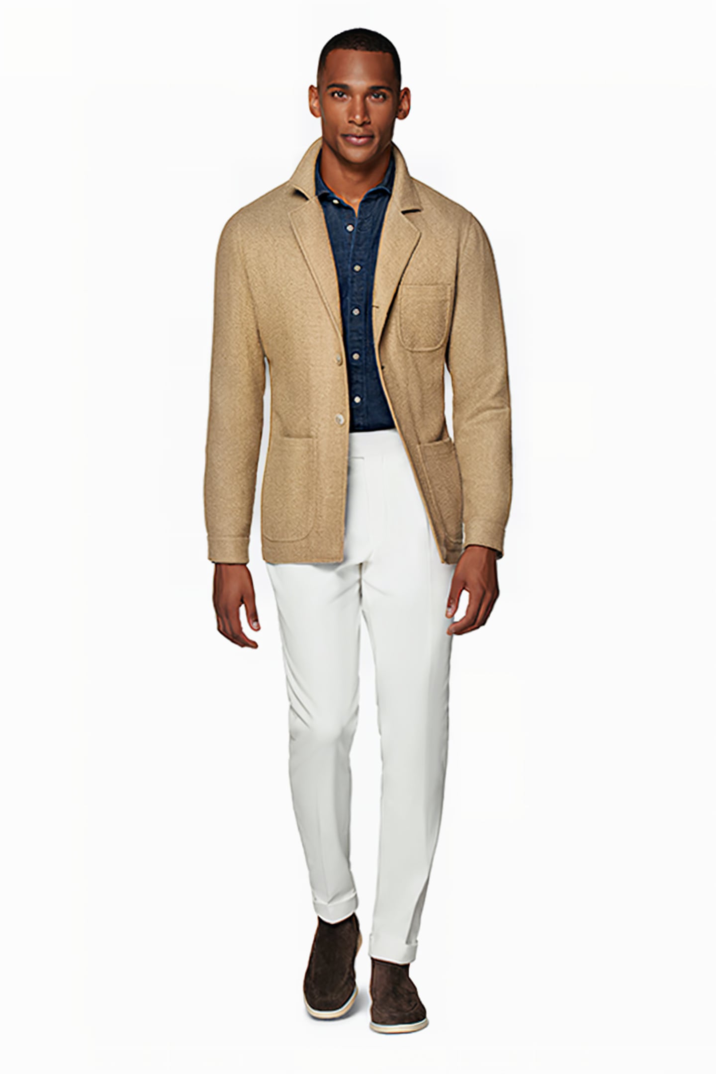 MID BROWN RELAXED FIT SHIRT-JACKET 1
