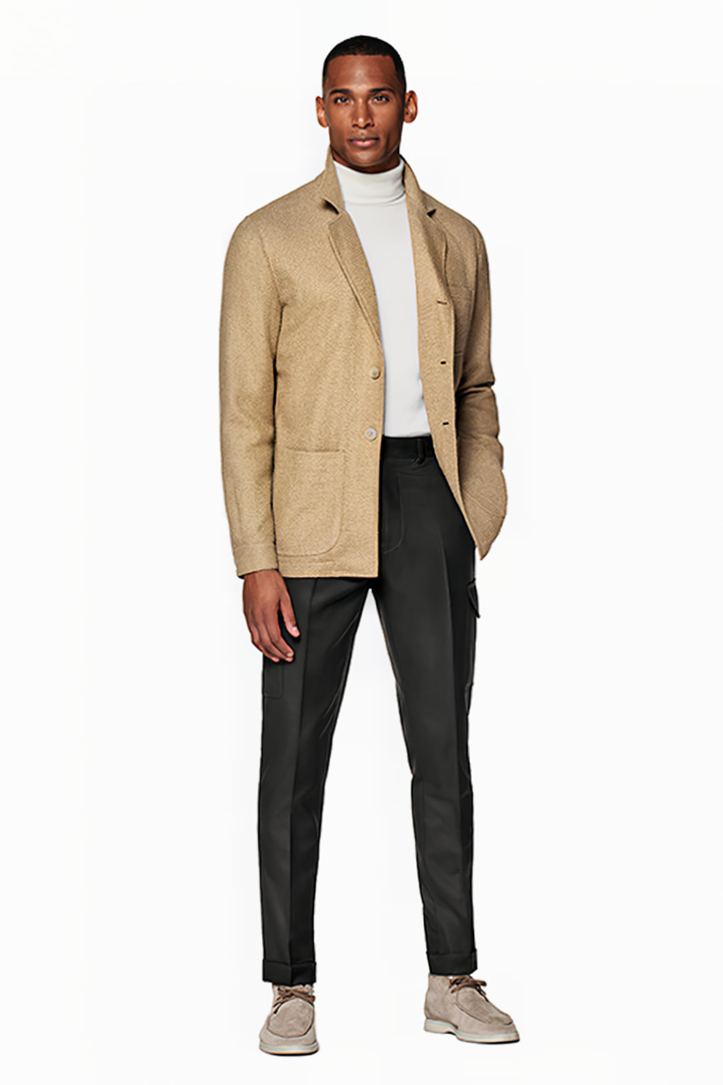MID BROWN RELAXED FIT SHIRT-JACKET 4