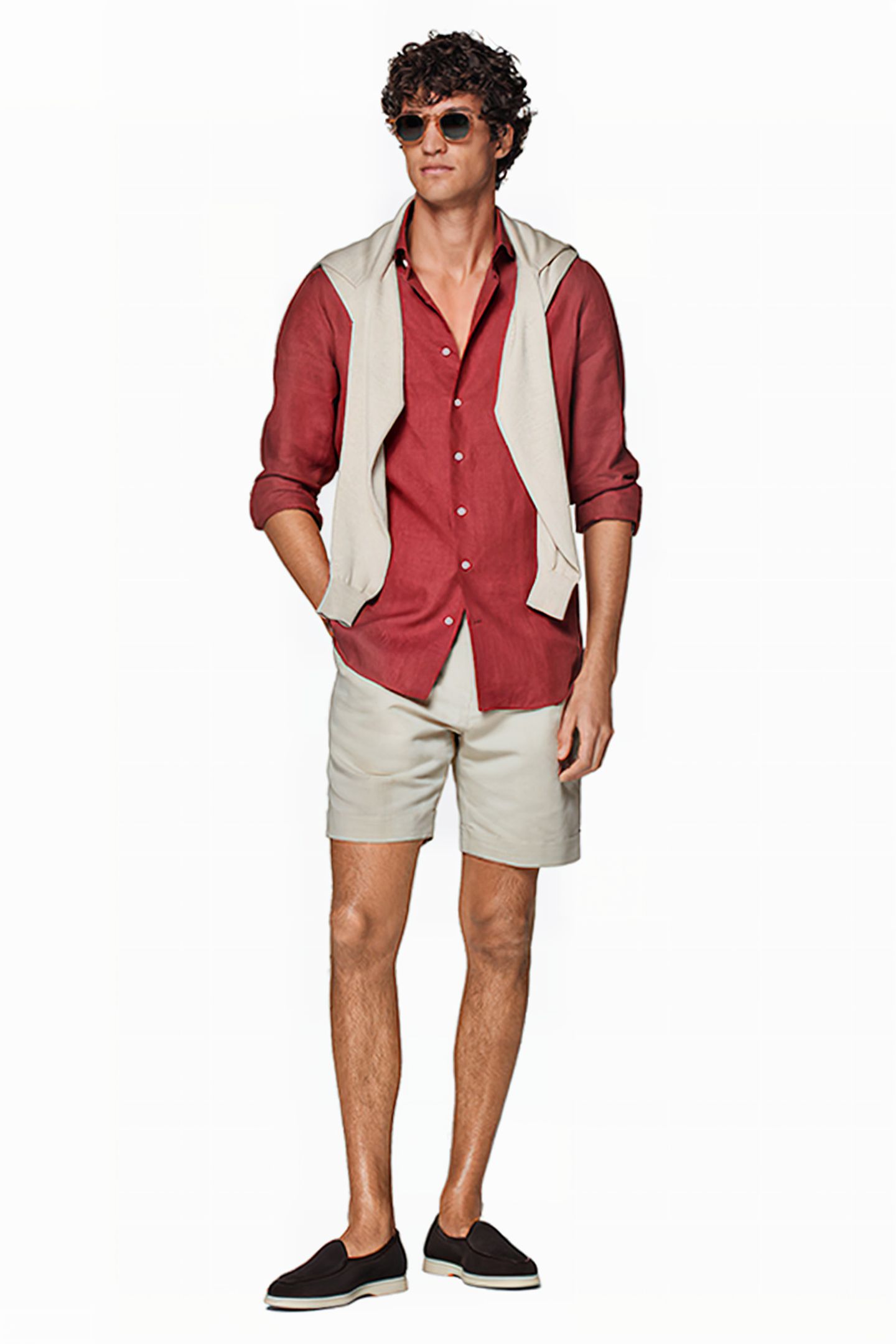 RED SLIM FIT SHIRT 4