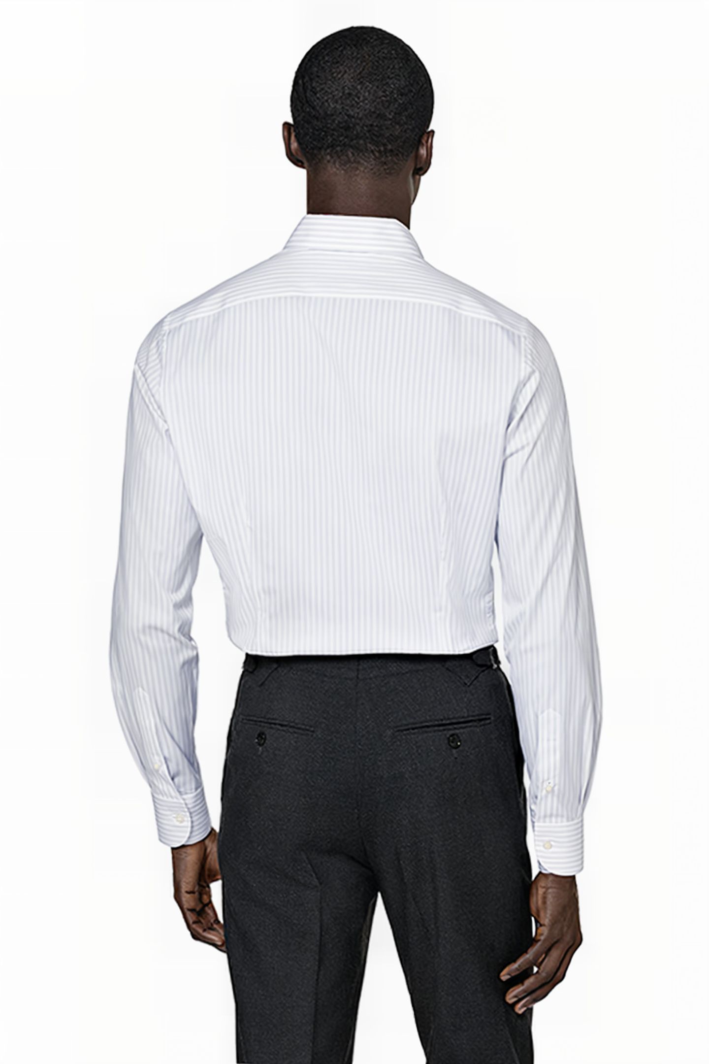 PURPLE STRIPED POPLIN EXTRA SLIM FIT SHIRT 2