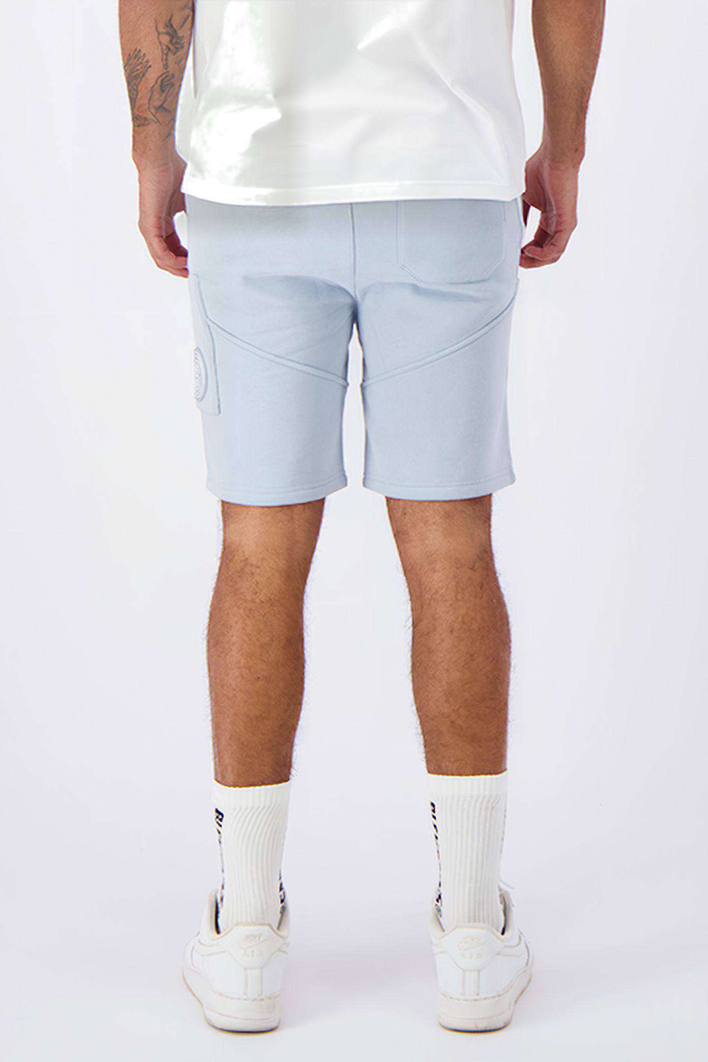 STRIPE SWEATSHORTS BLUE 2
