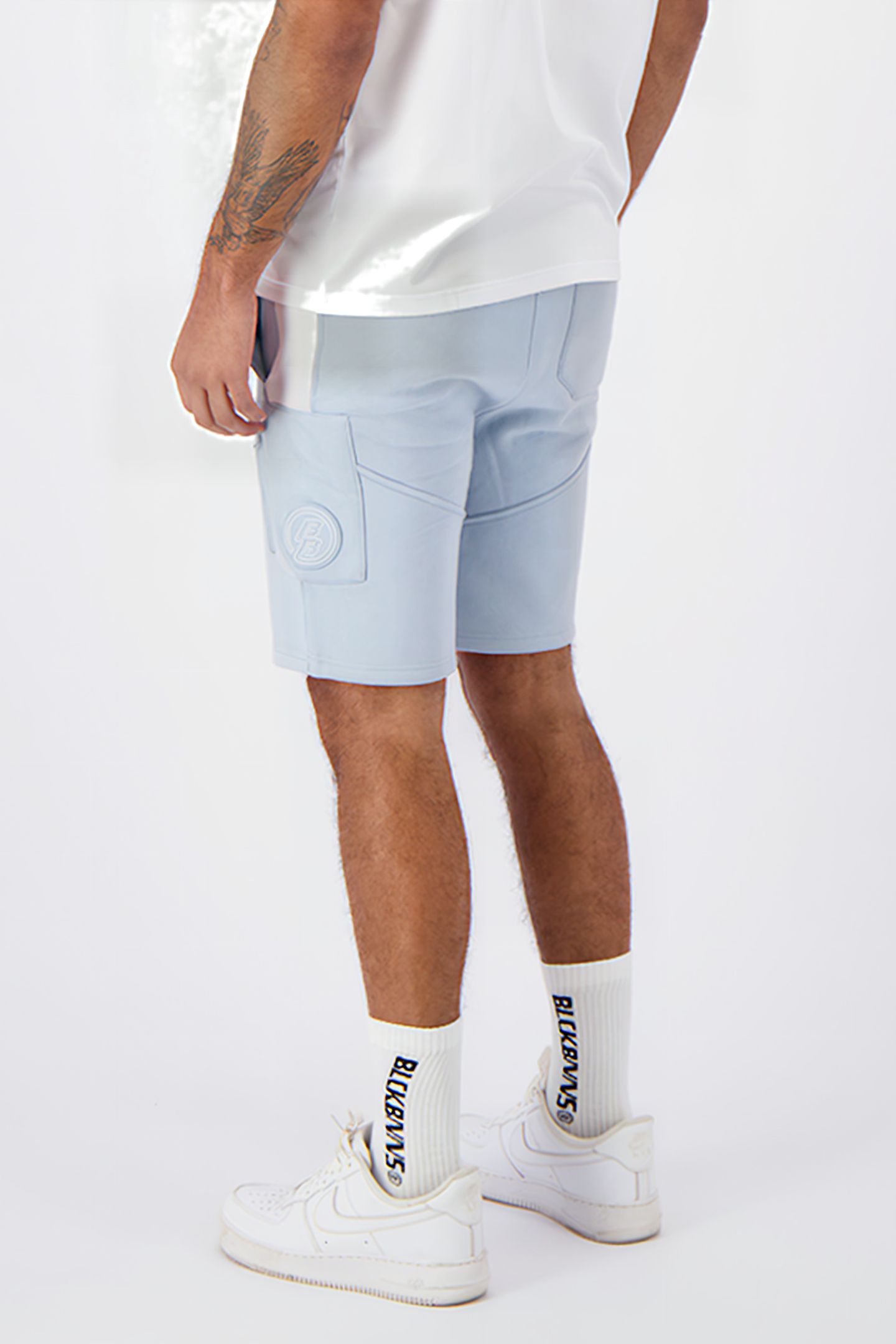 STRIPE SWEATSHORTS BLUE 5