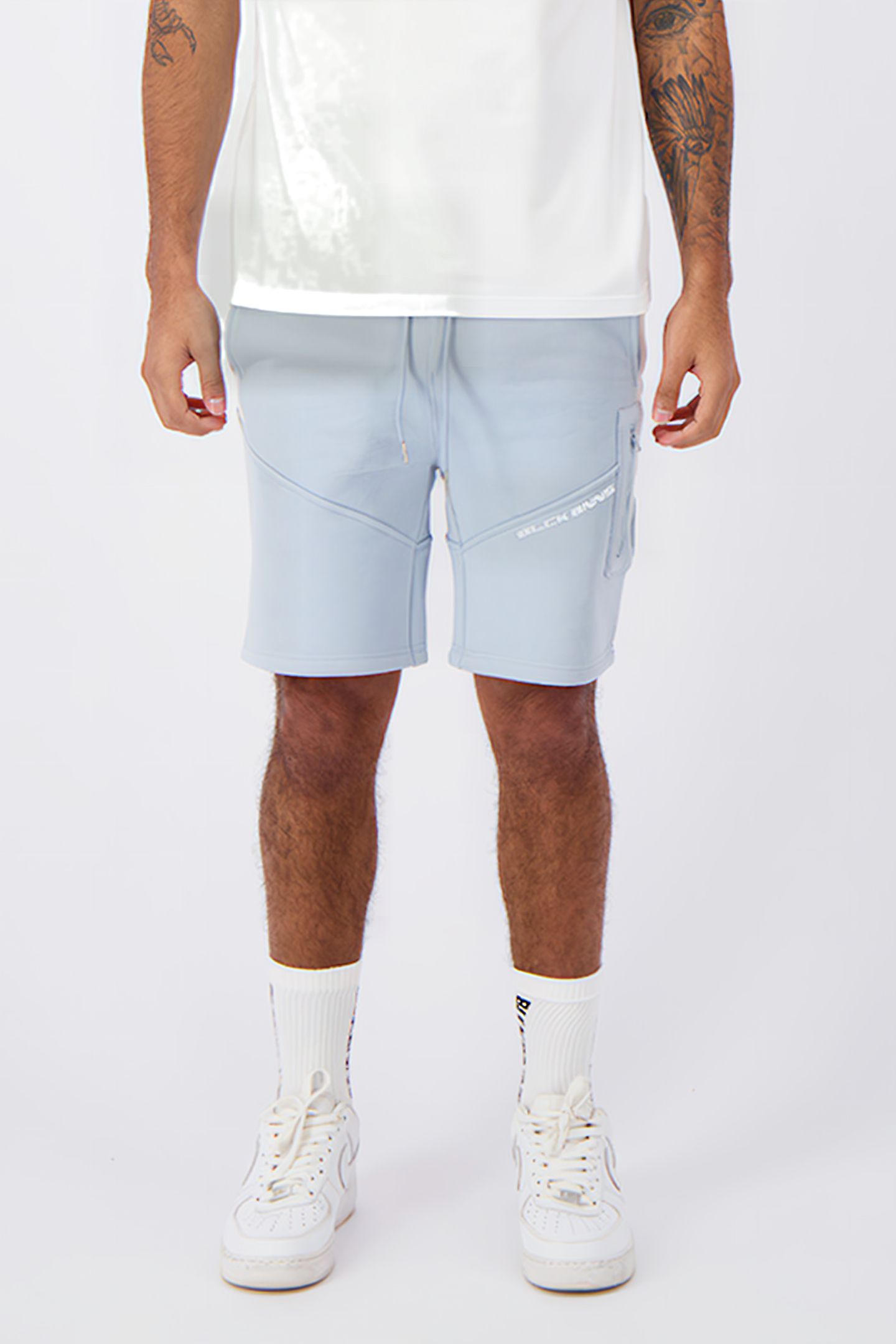 STRIPE SWEATSHORTS BLUE 1
