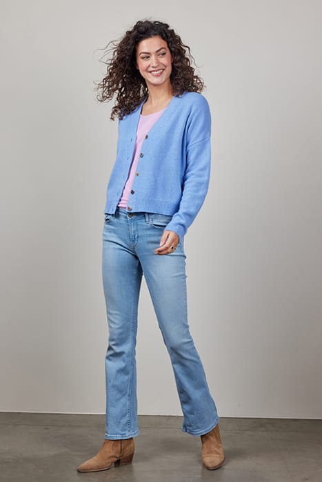 CARDIGAN LUCE CASHMERE IRIS BLUE 2