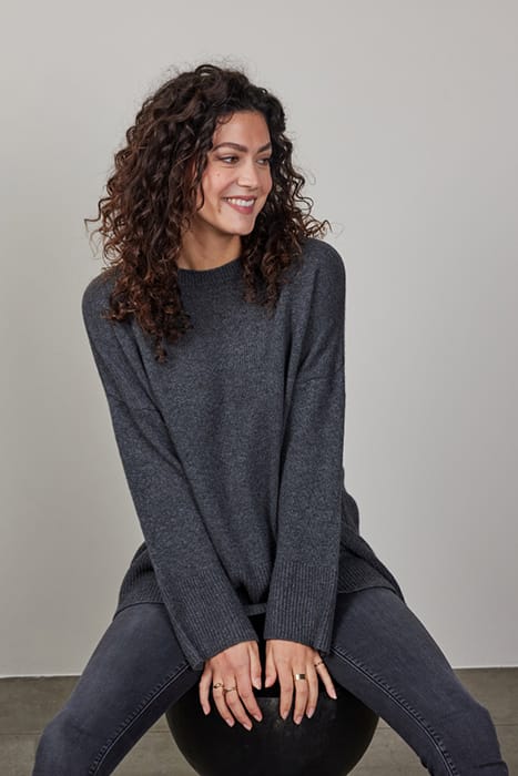 PULLOVER SOLE CASHMERE DARK GREY MELANGE 4