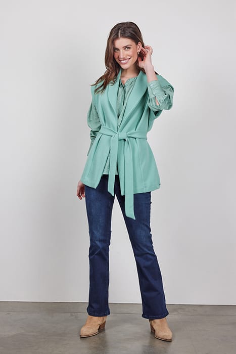 SLEEVELESS VEST DIAM GRANITE GREEN 2