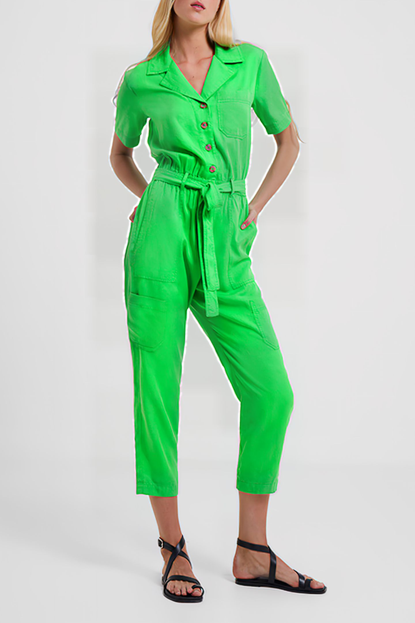 ELKIE TWILL BOILER SUIT GREEN 1