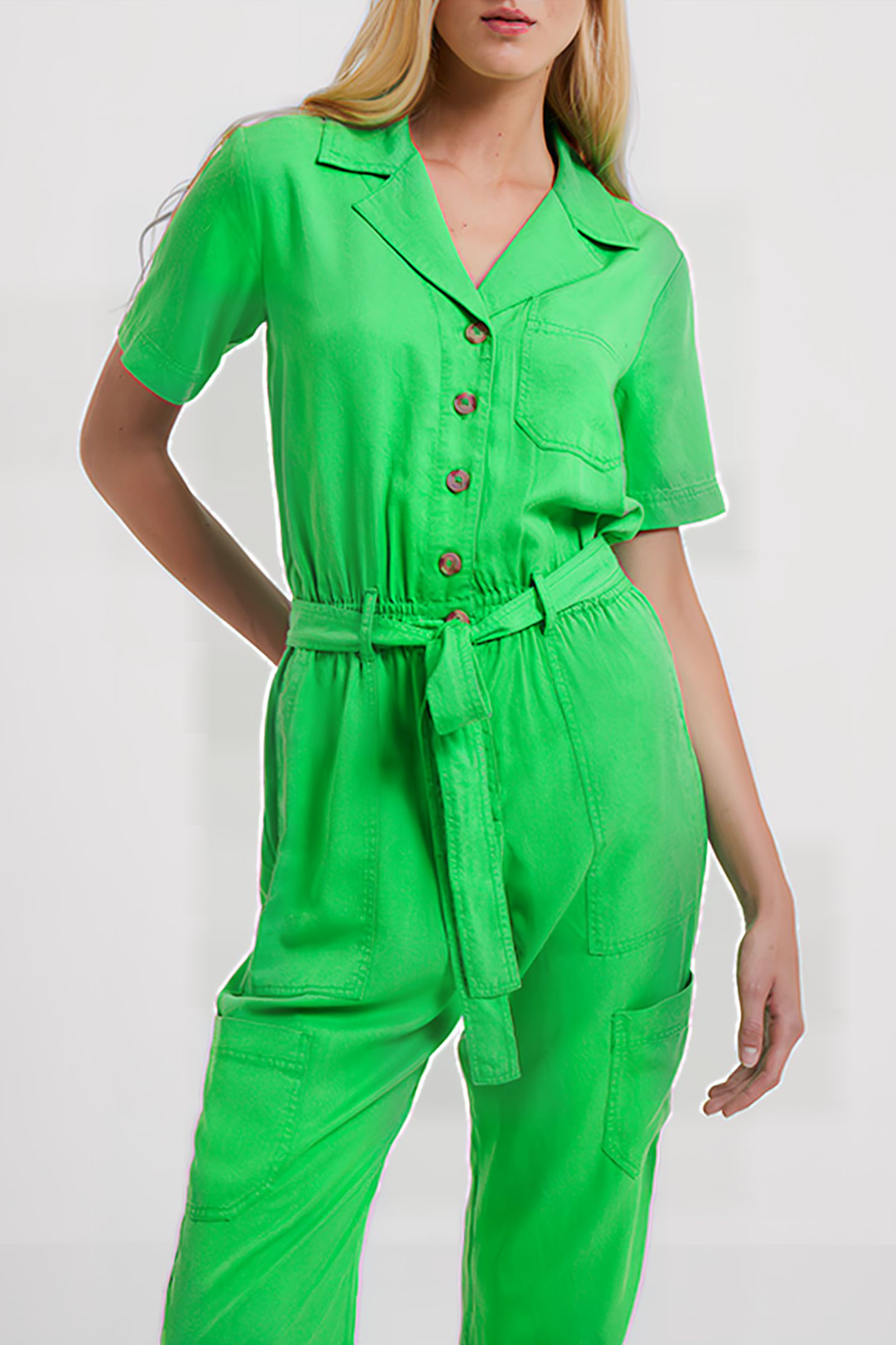 ELKIE TWILL BOILER SUIT GREEN 4