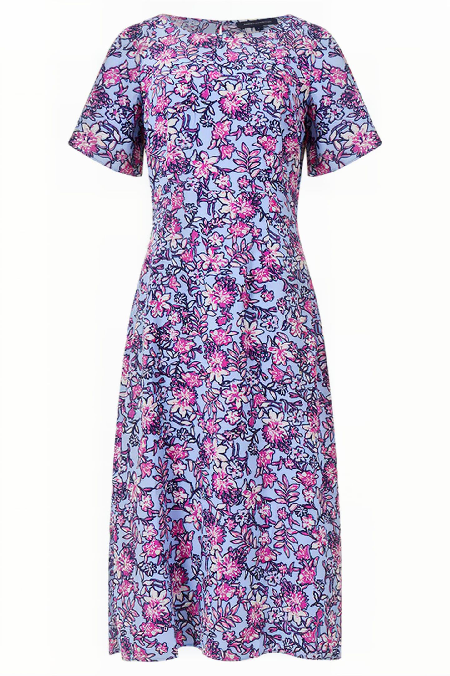 FOTINI DELPH CUT OUT BACK DRSS PLACID BLUE 4