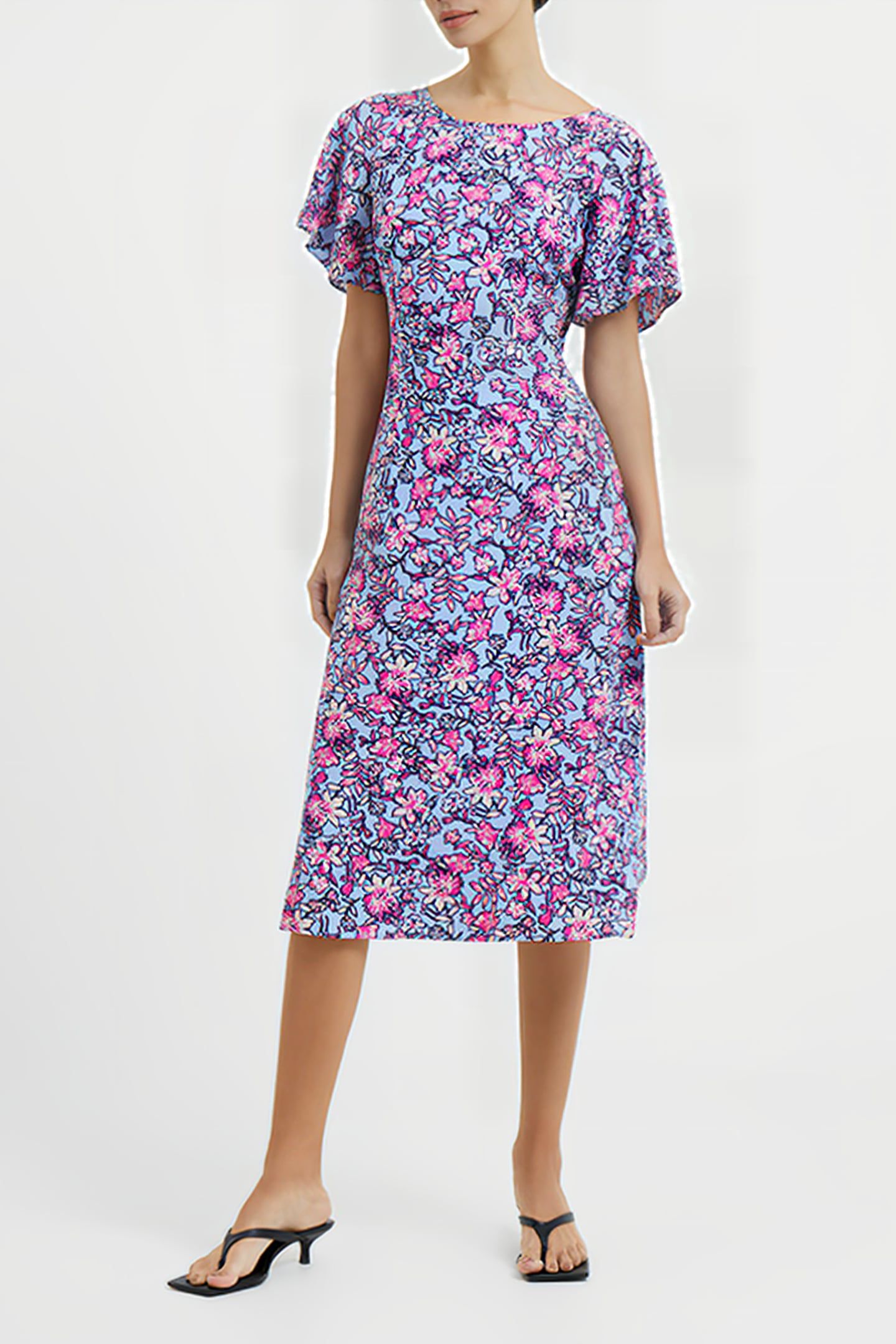 FOTINI DELPH CUT OUT BACK DRSS PLACID BLUE 2