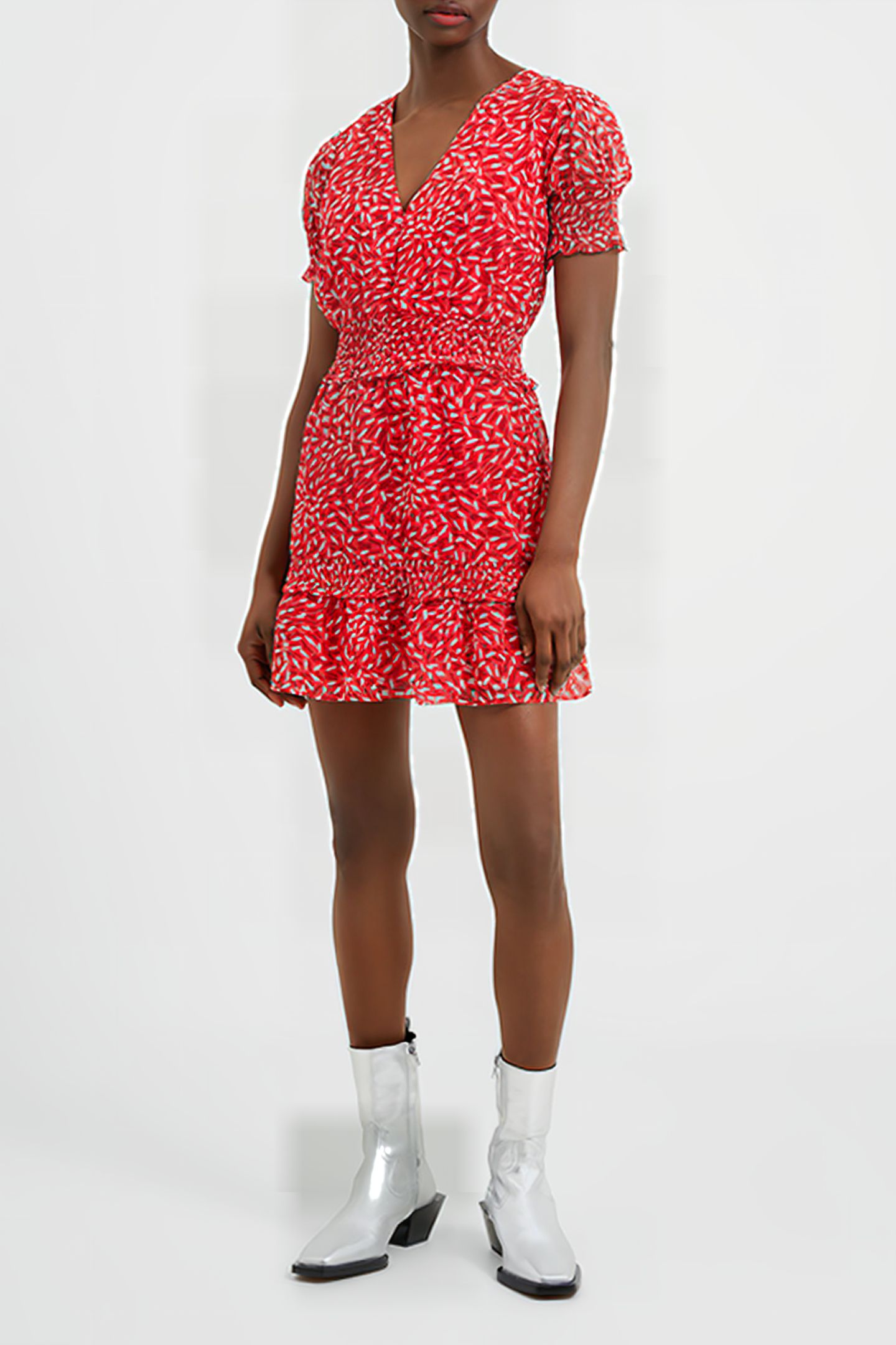 BILLI RECY HALLIE SHORT DRESS RED 1