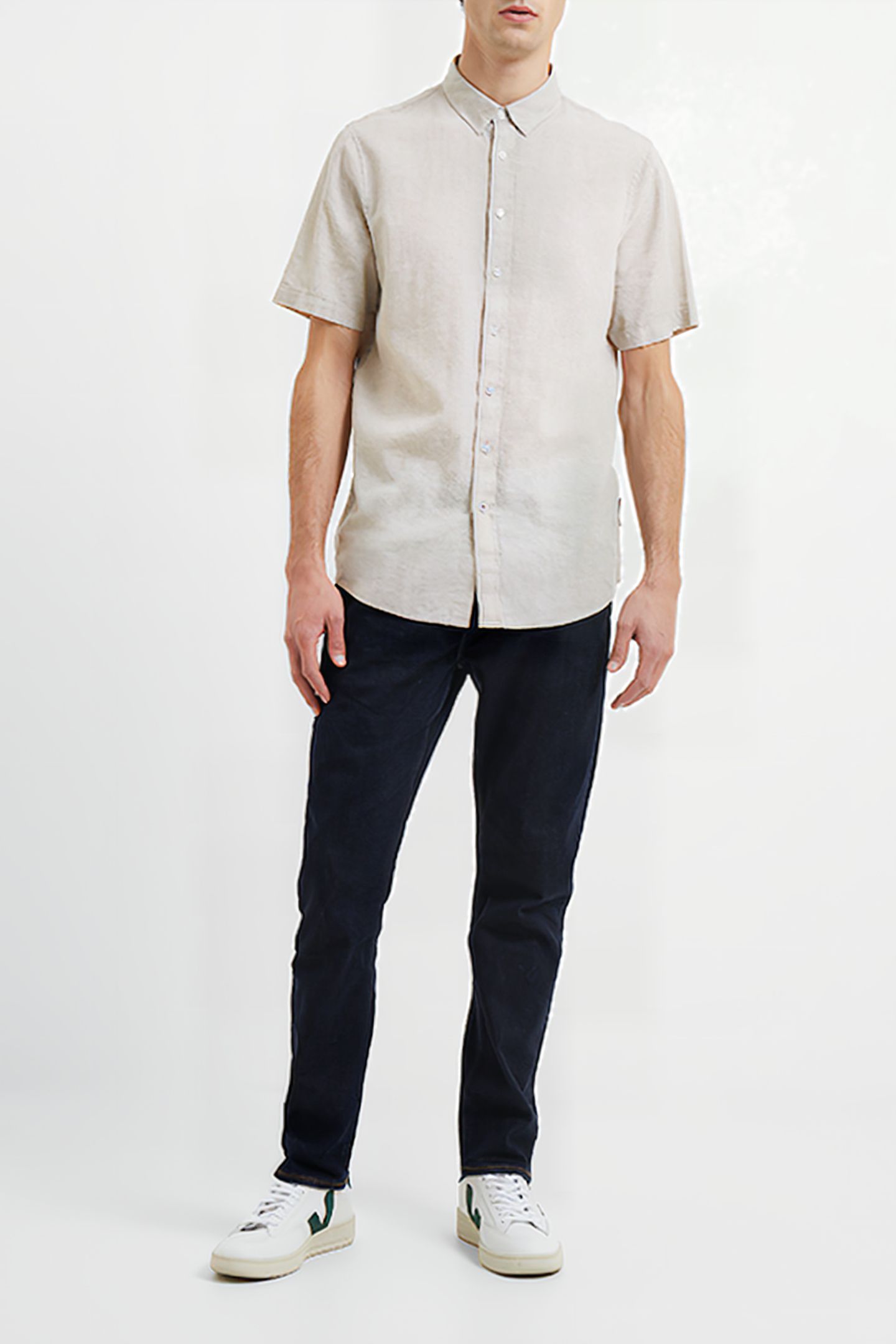 LINEN 55 SS BROWN 1
