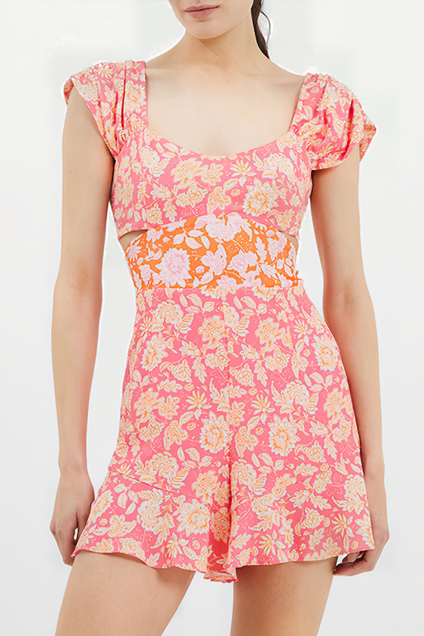 COSETTE VERONA CUT OUT ROMPER RED 1