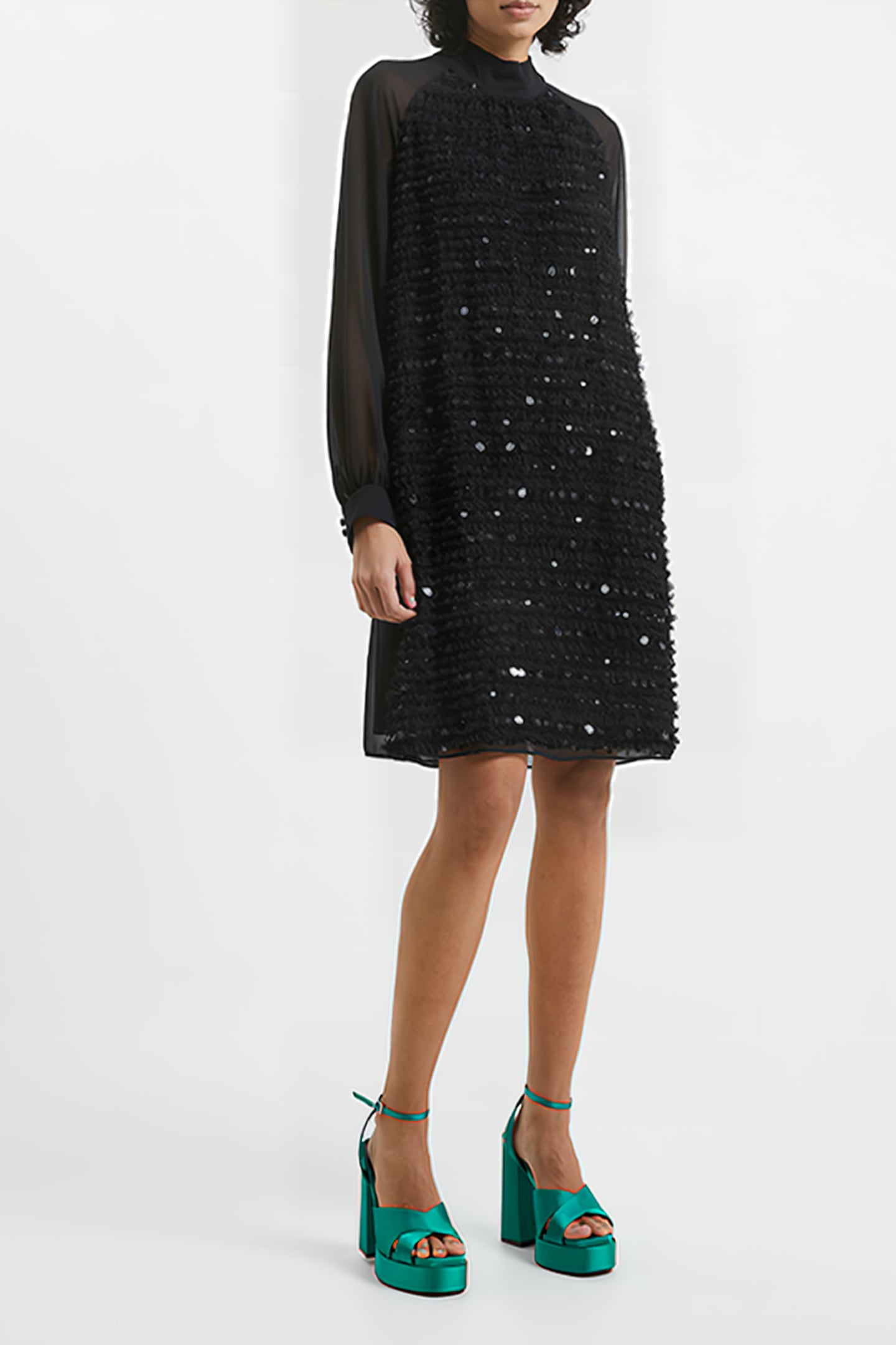 CARINA EMBELLISHED DRESS BLACK 1