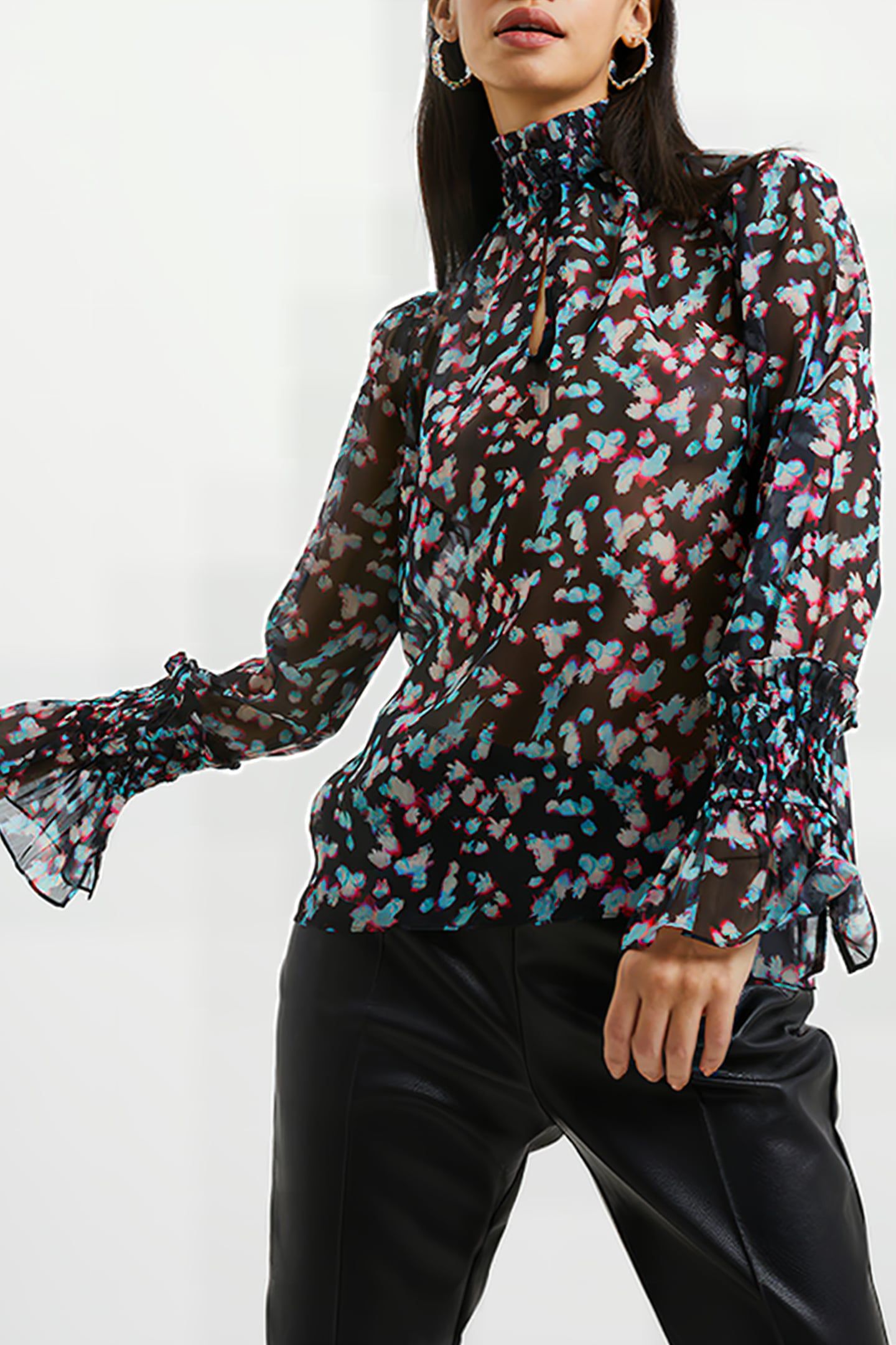 ANYE HALLIE L/S HIGH NK TOP MISC. 1