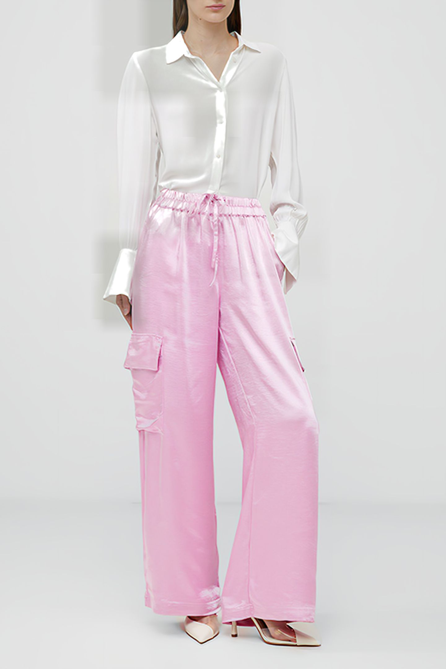 CHLOETTA CARGO TROUSER RED 1