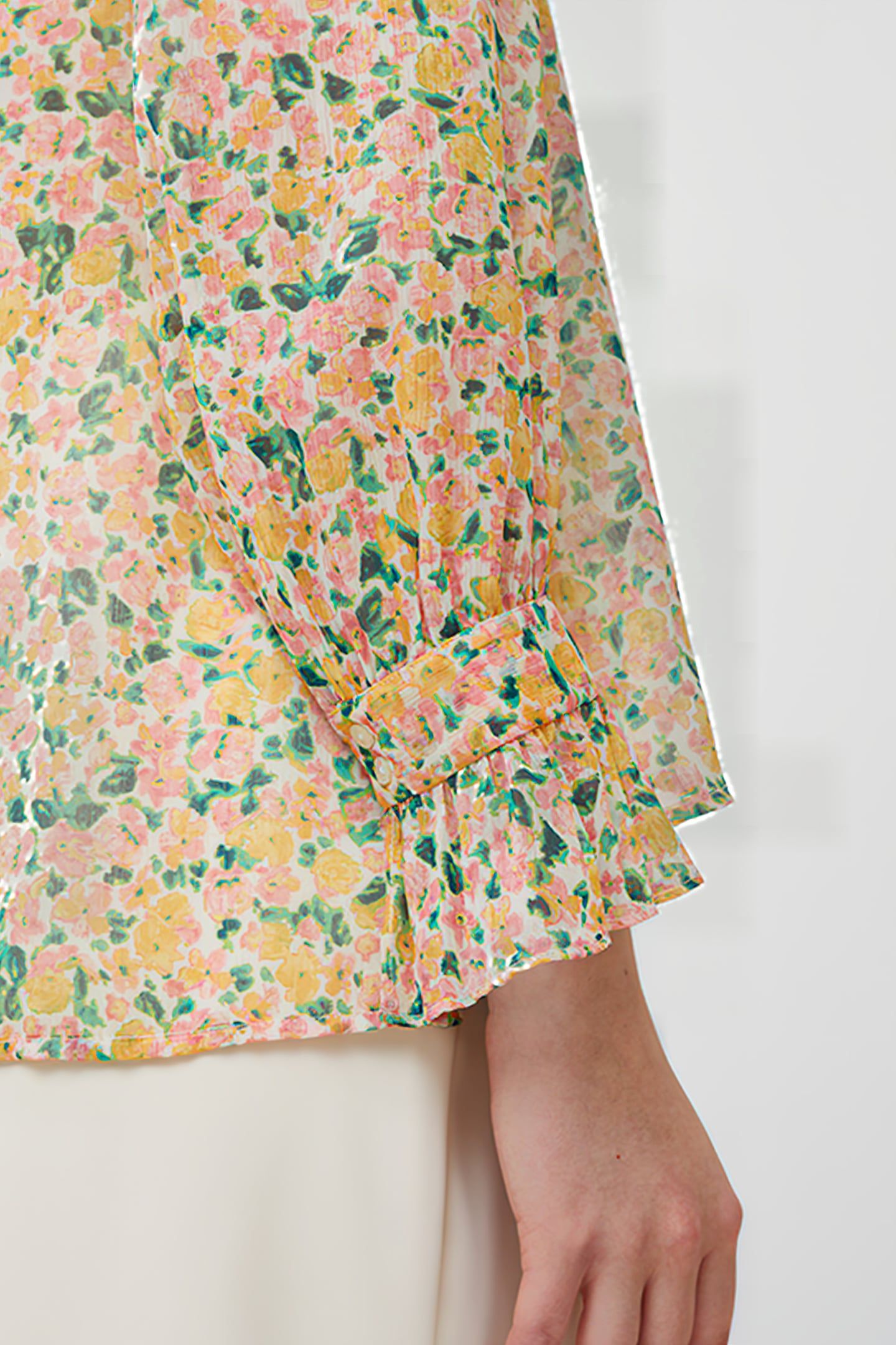 ALEEZIA HALLIE CRINKLE SHIRT GREEN 5
