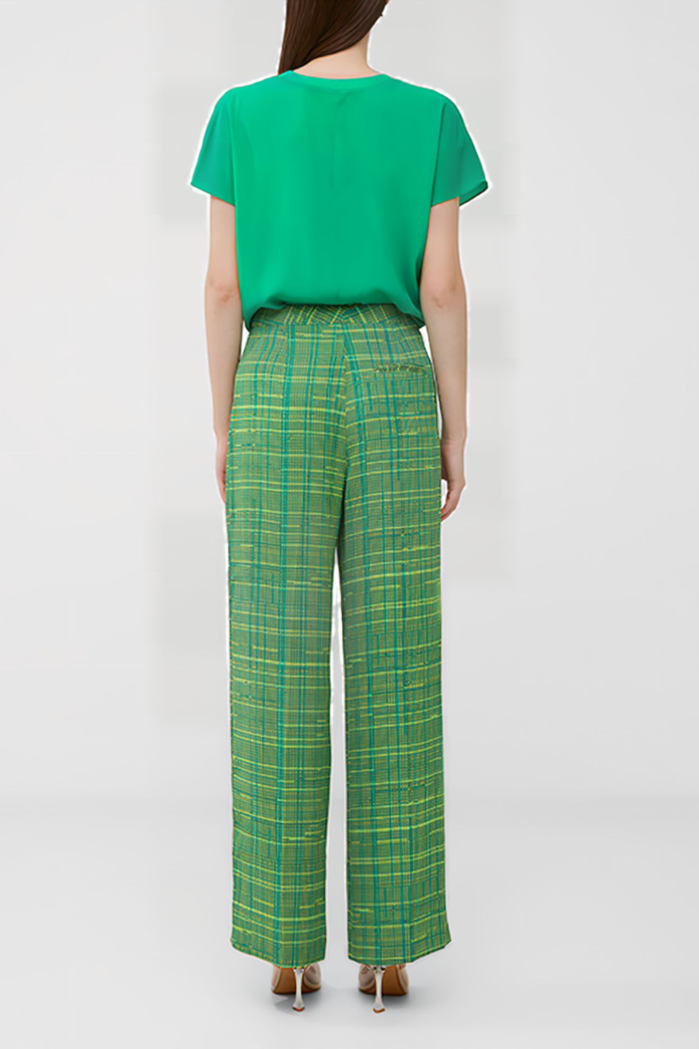 CARMEN CREPE TROUSER GREEN 3