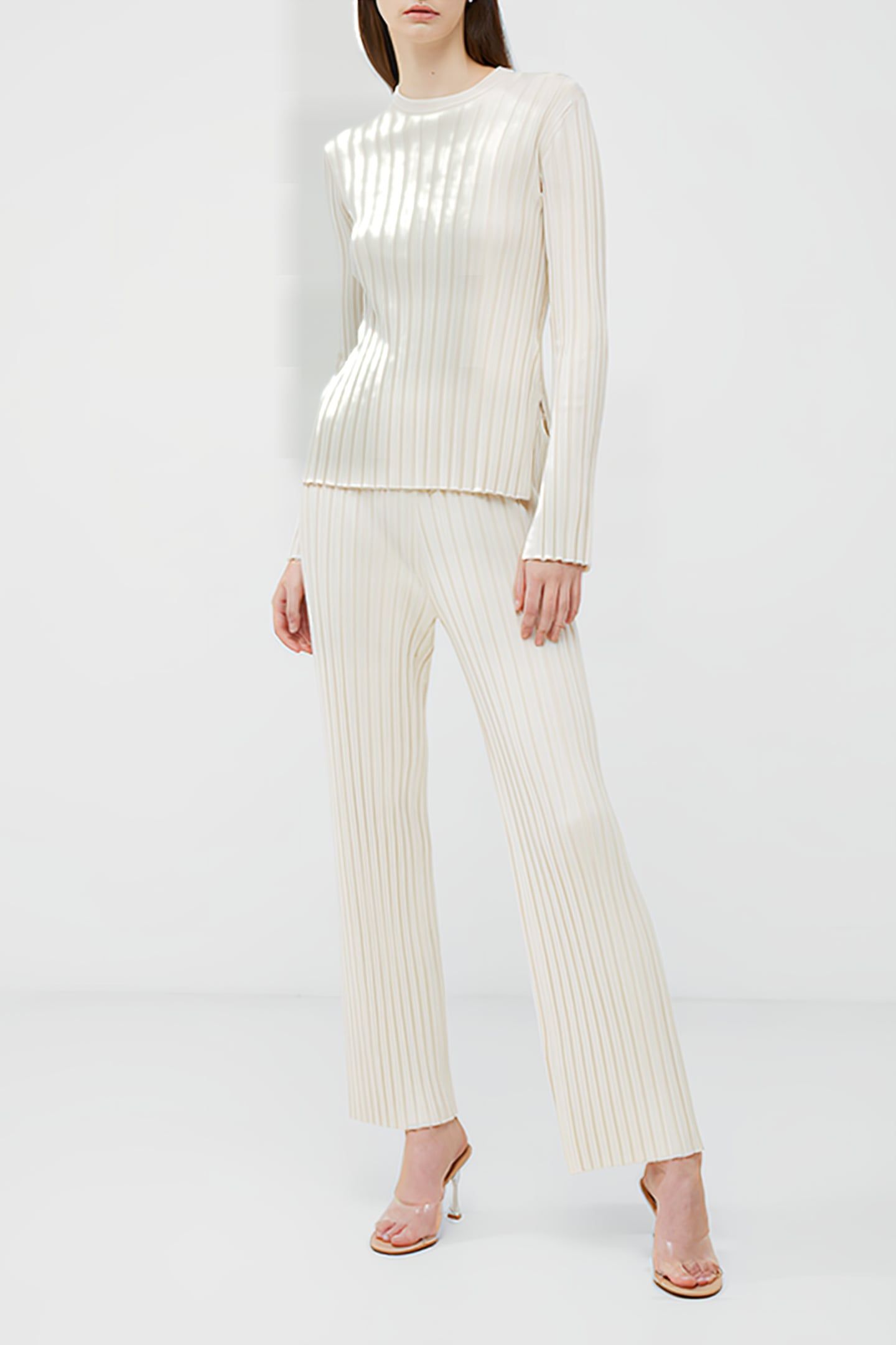 MINAR PLEATED TROUSER WHITE 7