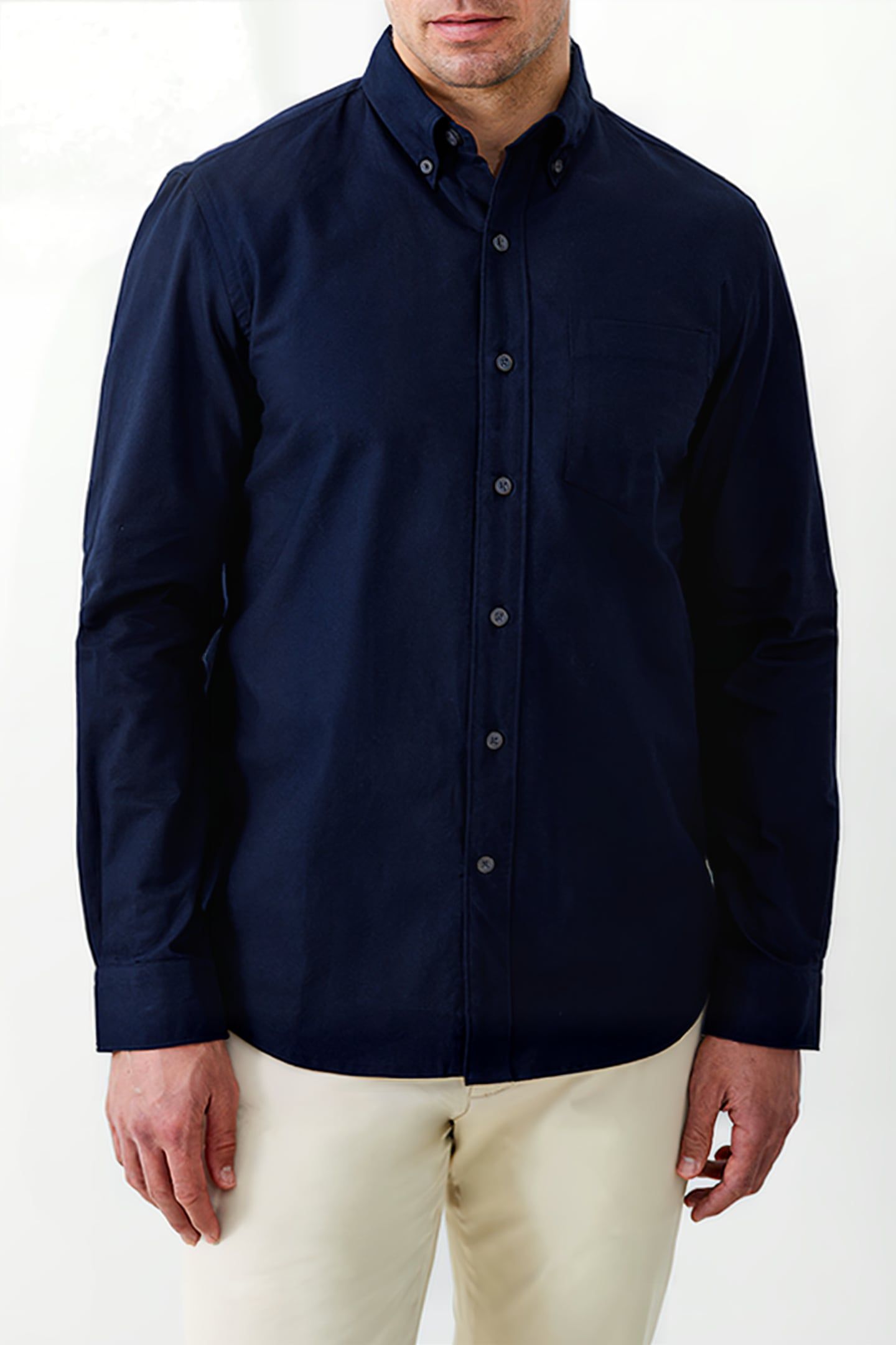 LONG SLEEVE OXFORD SHIRT BLUE 1