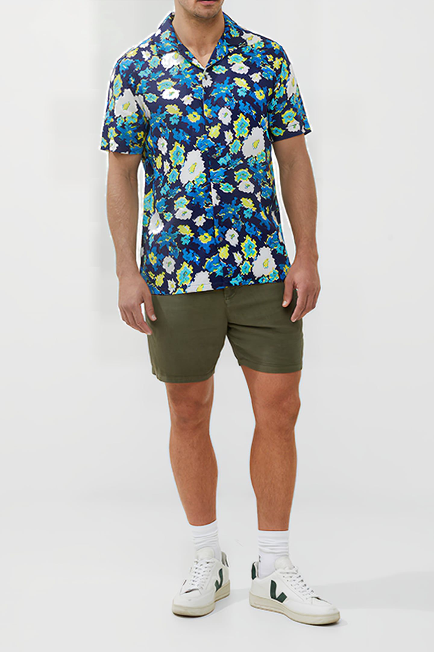 REVER COLLAR PRINT SHIRT MISC. 2