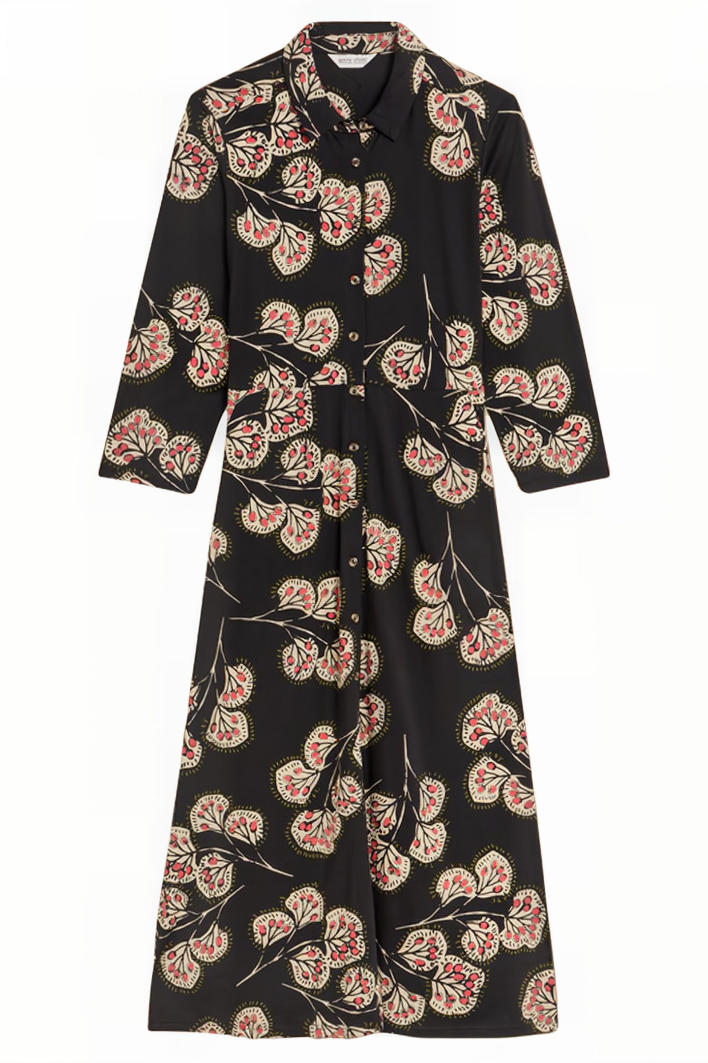 RUA JERSEY SHIRT DRESS GREY PRINT 2