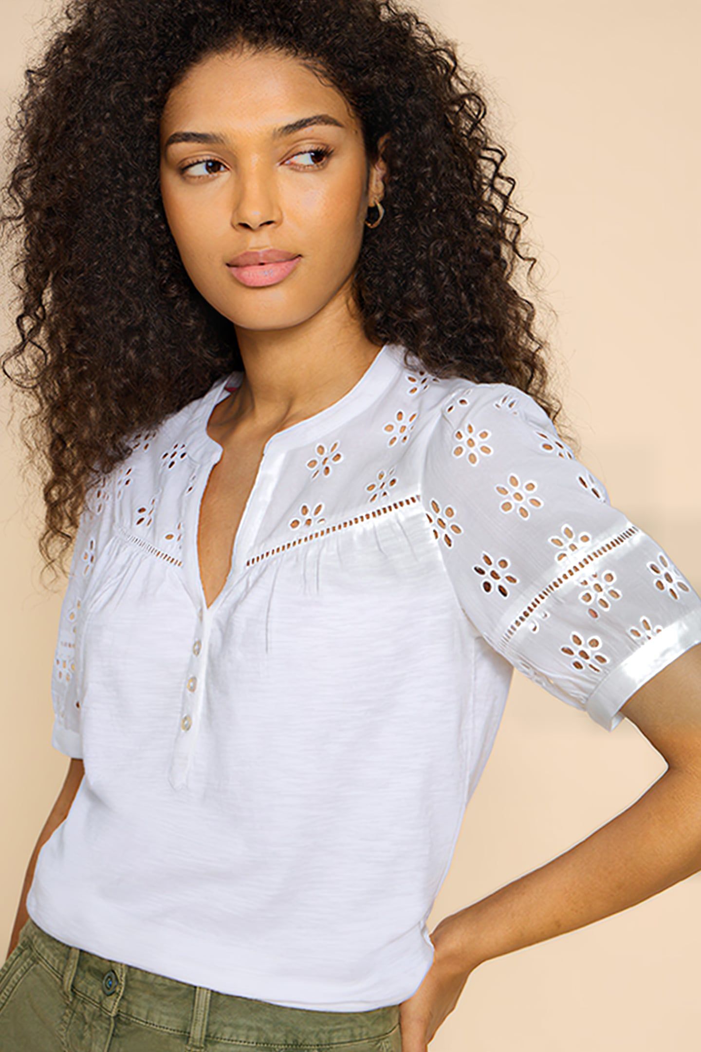 BELLA BRODERIE MIX TOP BRILLIANT WHITE 4