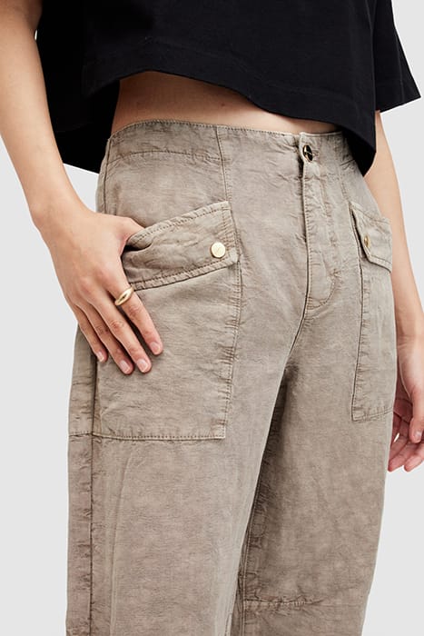 VAL TROUSER TAUPE BROWN 7