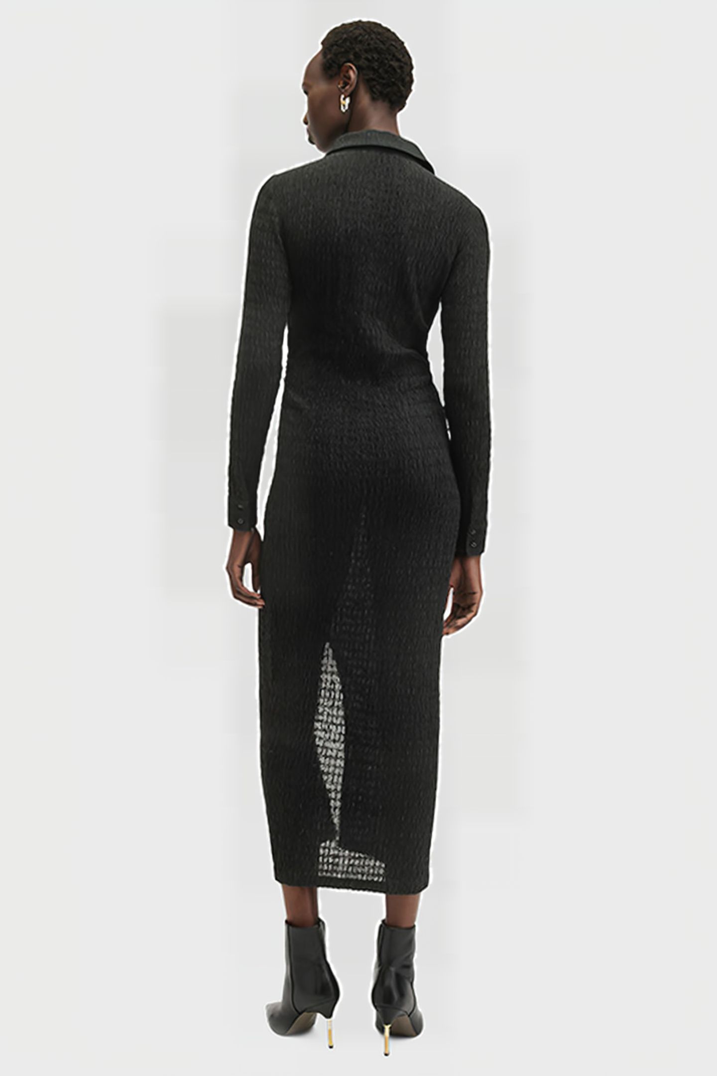 CONNIE MIDI DRESS BLACK 2