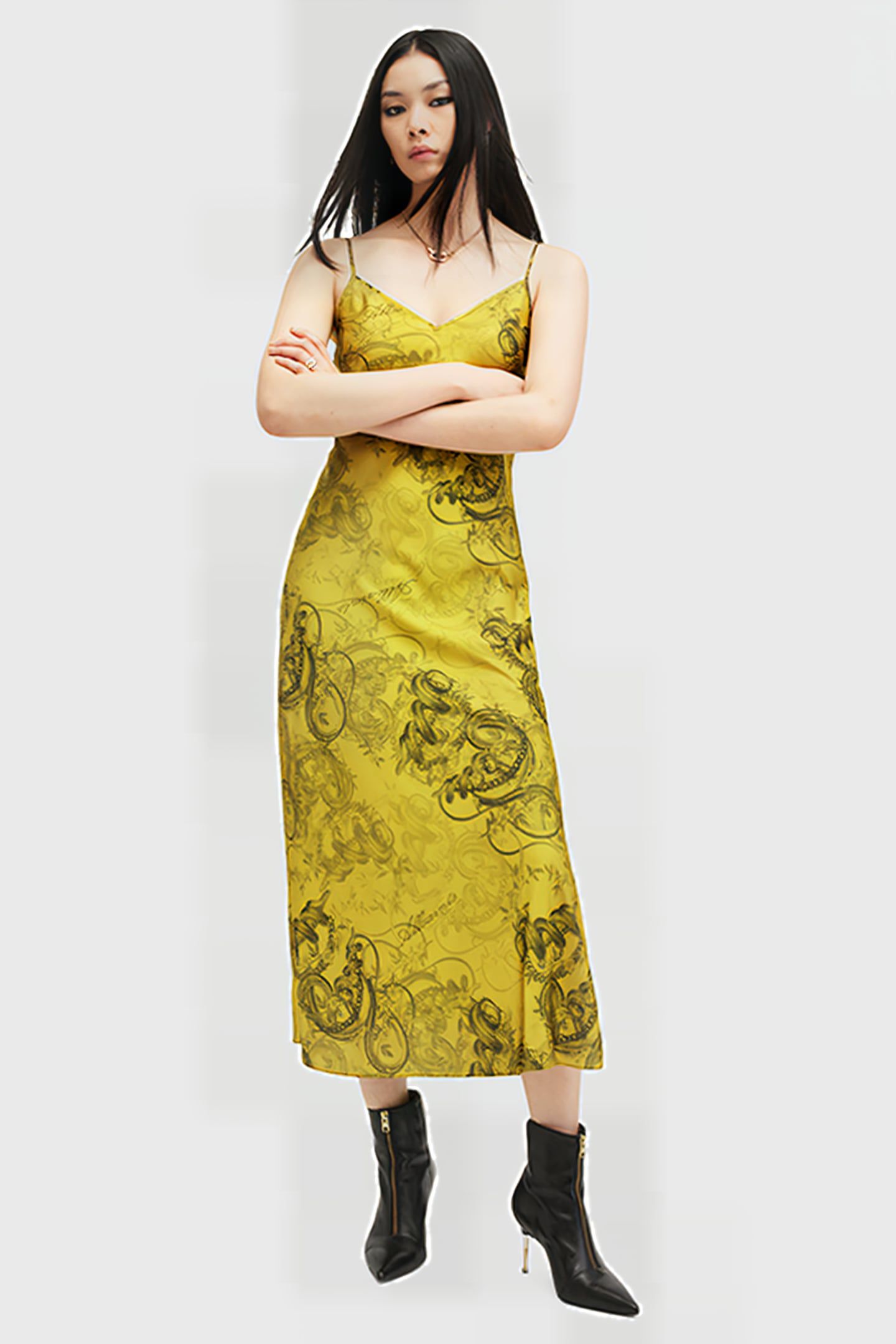 TIANA DRESS HELENA GOLD YELLOW 1