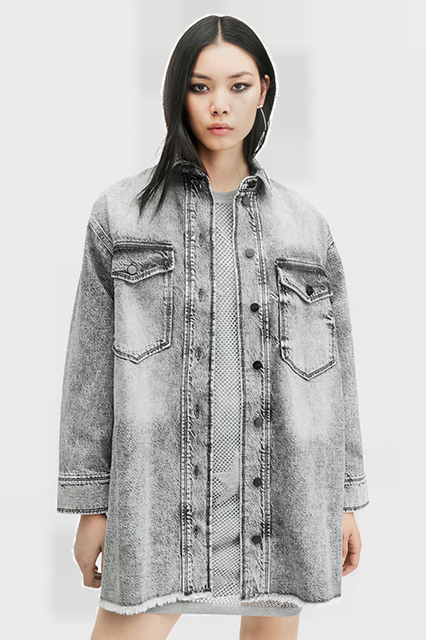 LILY DENIM DRESS VINTAGE BLACK 1