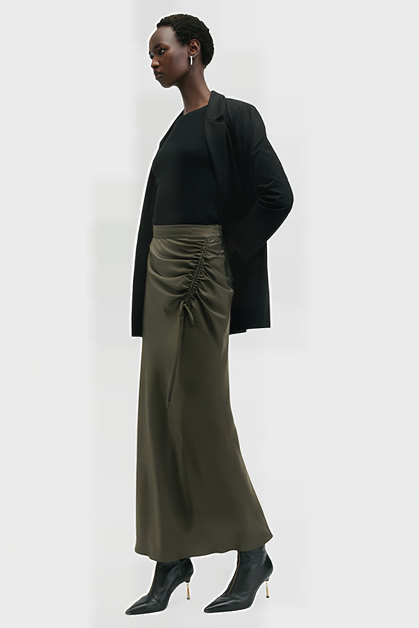ALEXIA SKIRT TARMAC GREEN 6