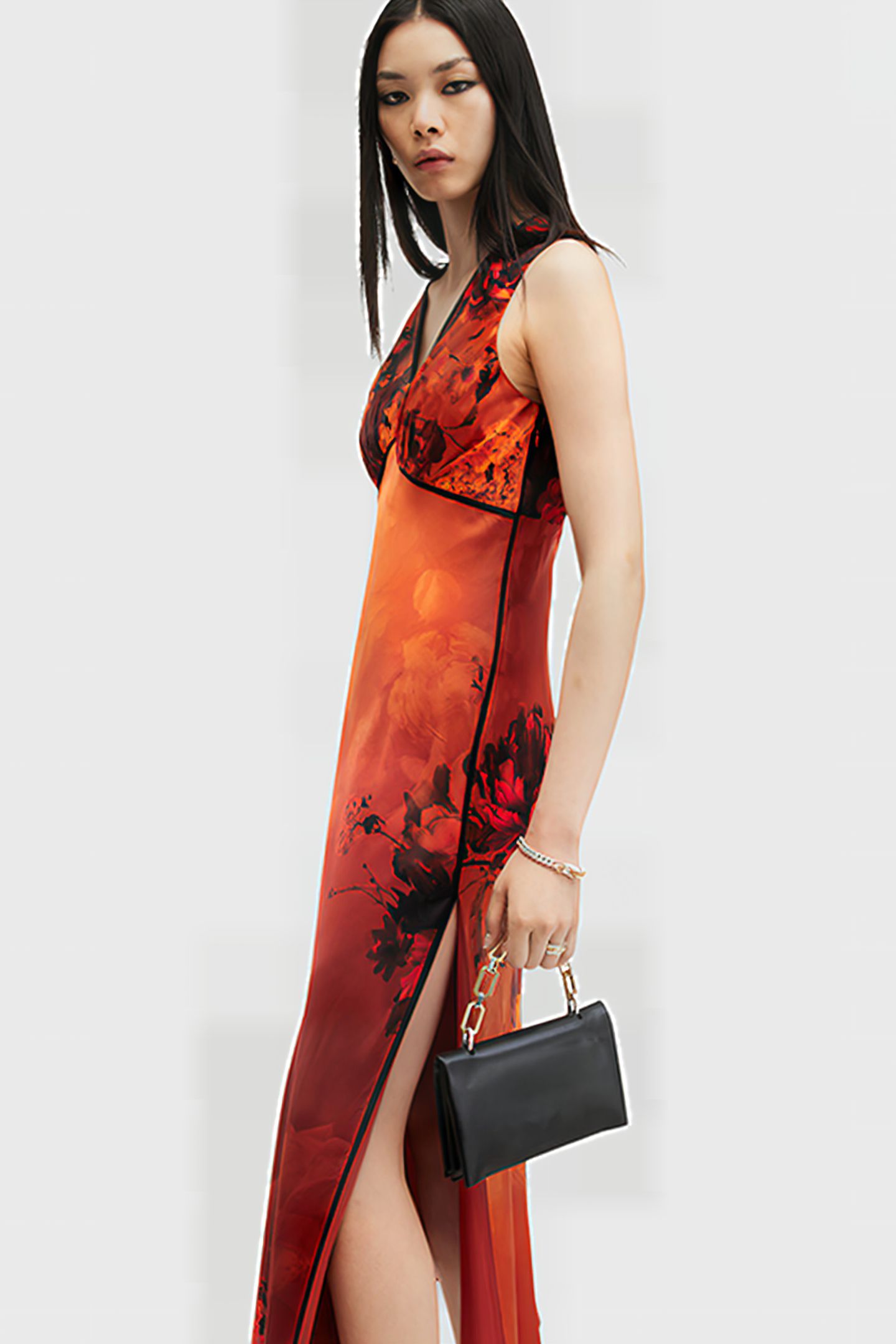 KARLA DRESS ADELA BURNT ORANGE 5