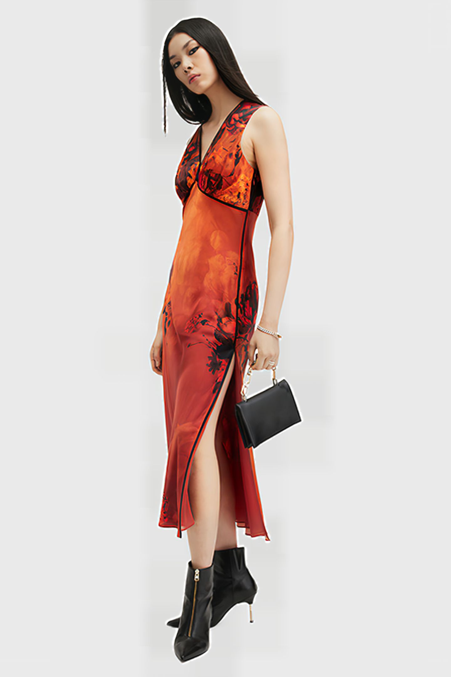 KARLA DRESS ADELA BURNT ORANGE 4