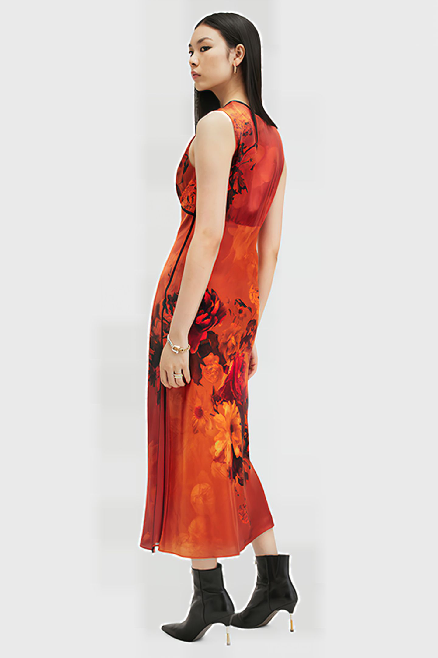 KARLA DRESS ADELA BURNT ORANGE 2