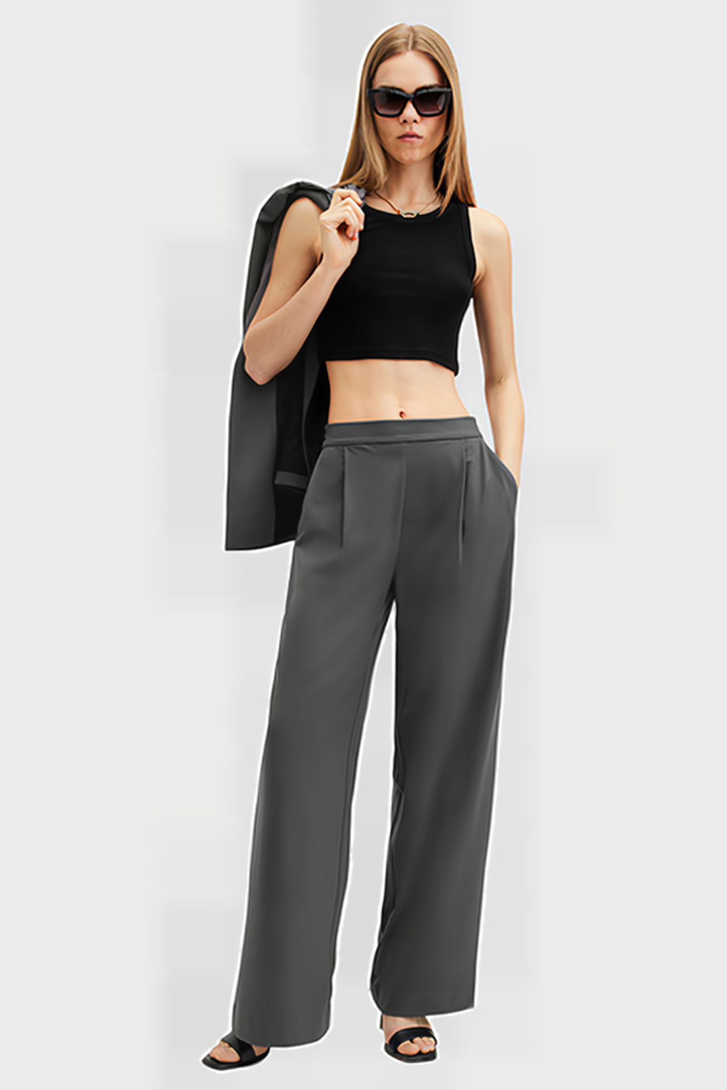 ALEIDA WLTRI TROUSER EIFFEL GREY 3