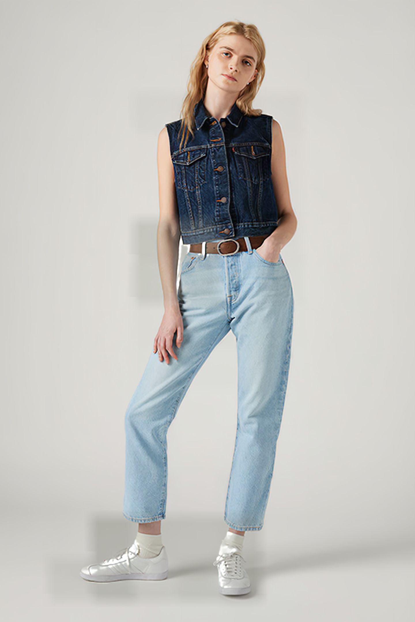 501 STRAIGHT JEANS BLUE 6