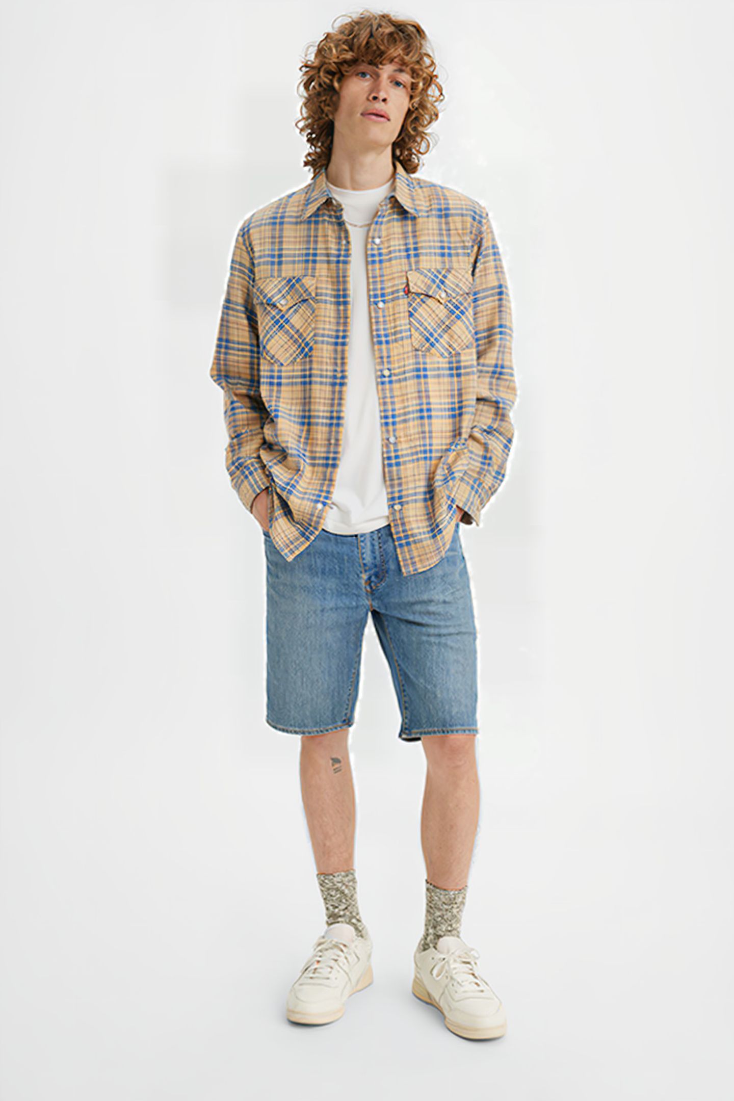405 DENIM SHORT BLUE 1