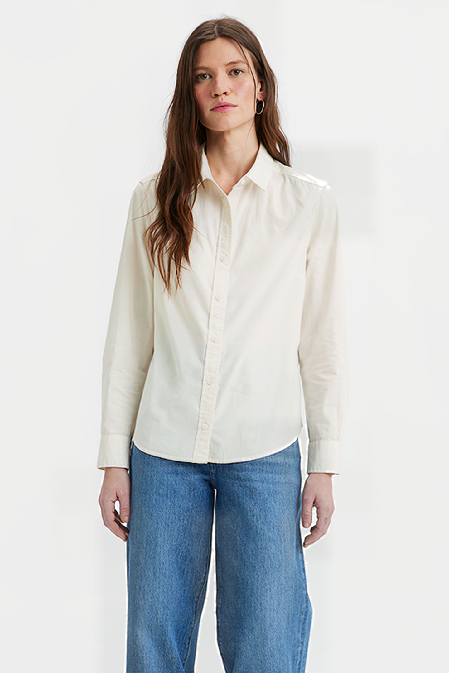 THE BUTTON-DOWN SHIRT BEIGE 1